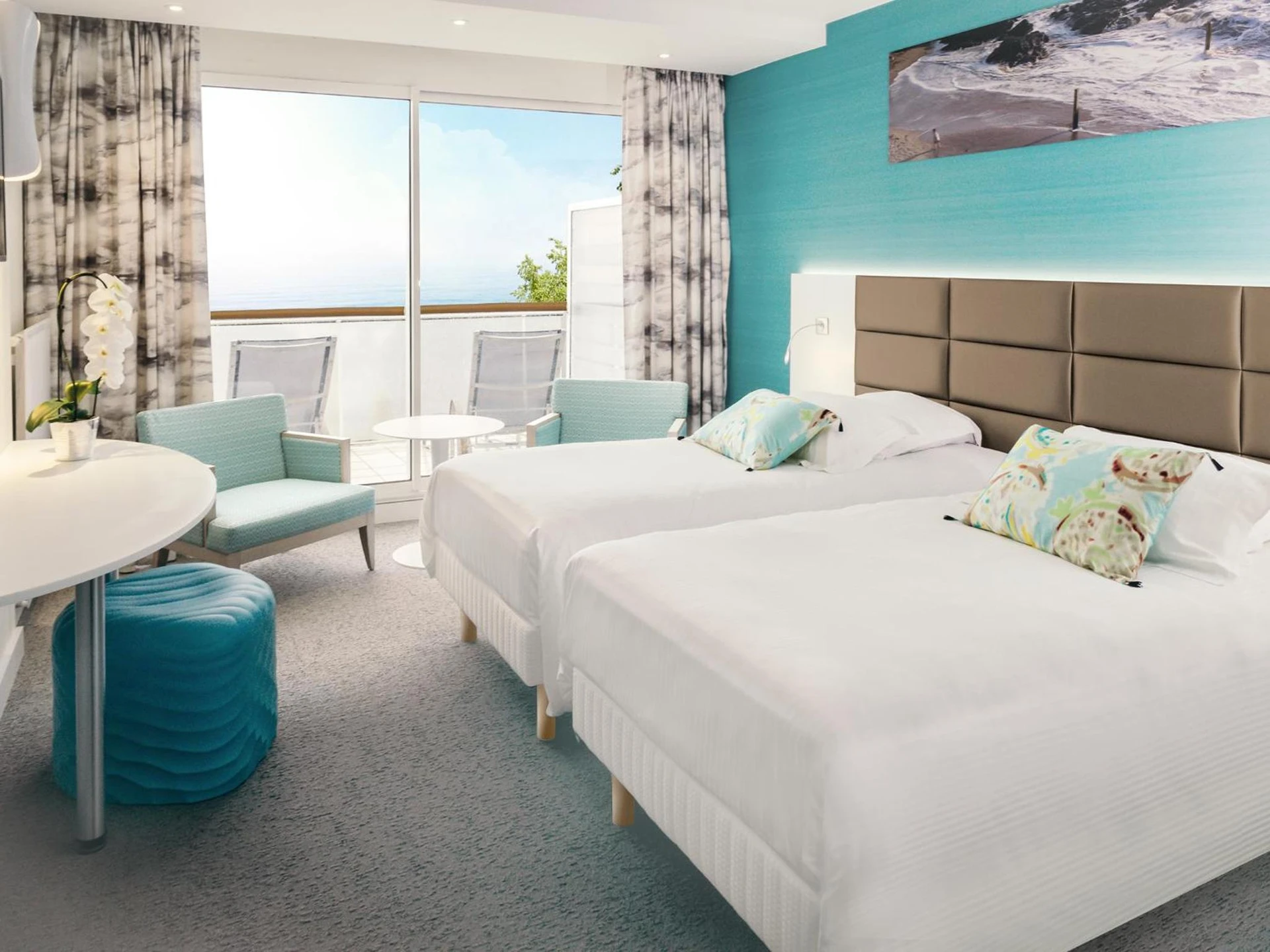 Chambre disponible pour un séminaire d'entreprise à Alliance Pornic Hôtel Thalasso & Spa - Pornic