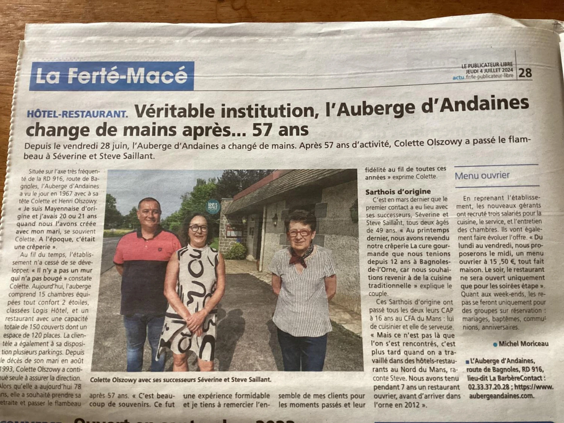 Chambre à Auberge d'Andaines - Organiser un séminaire d'entreprise à La Ferté-Macé