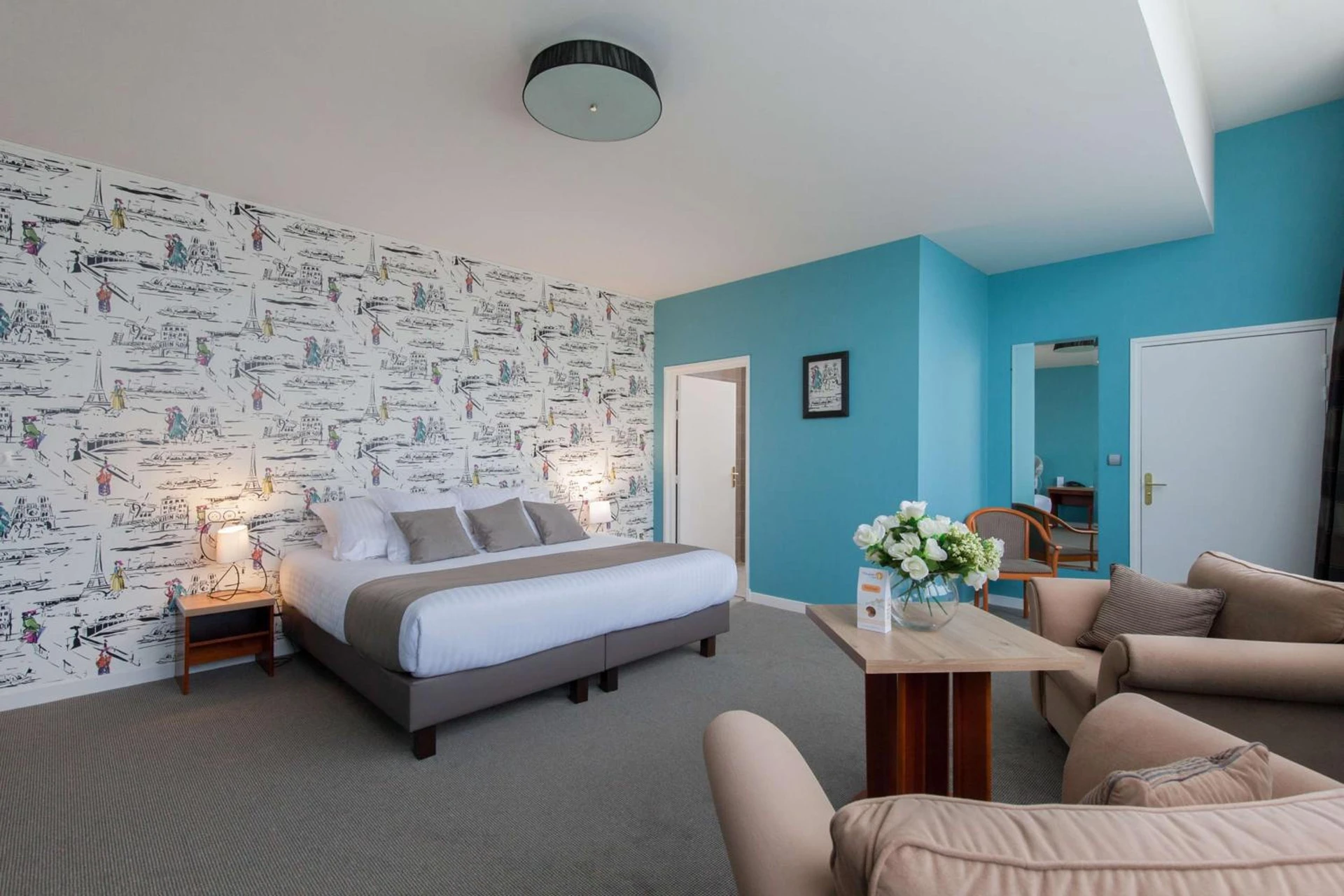 Magnifique chambre pour un séminaire d'entreprise à Best Western Hôtel Hermitage - Montreuil-sur-Mer