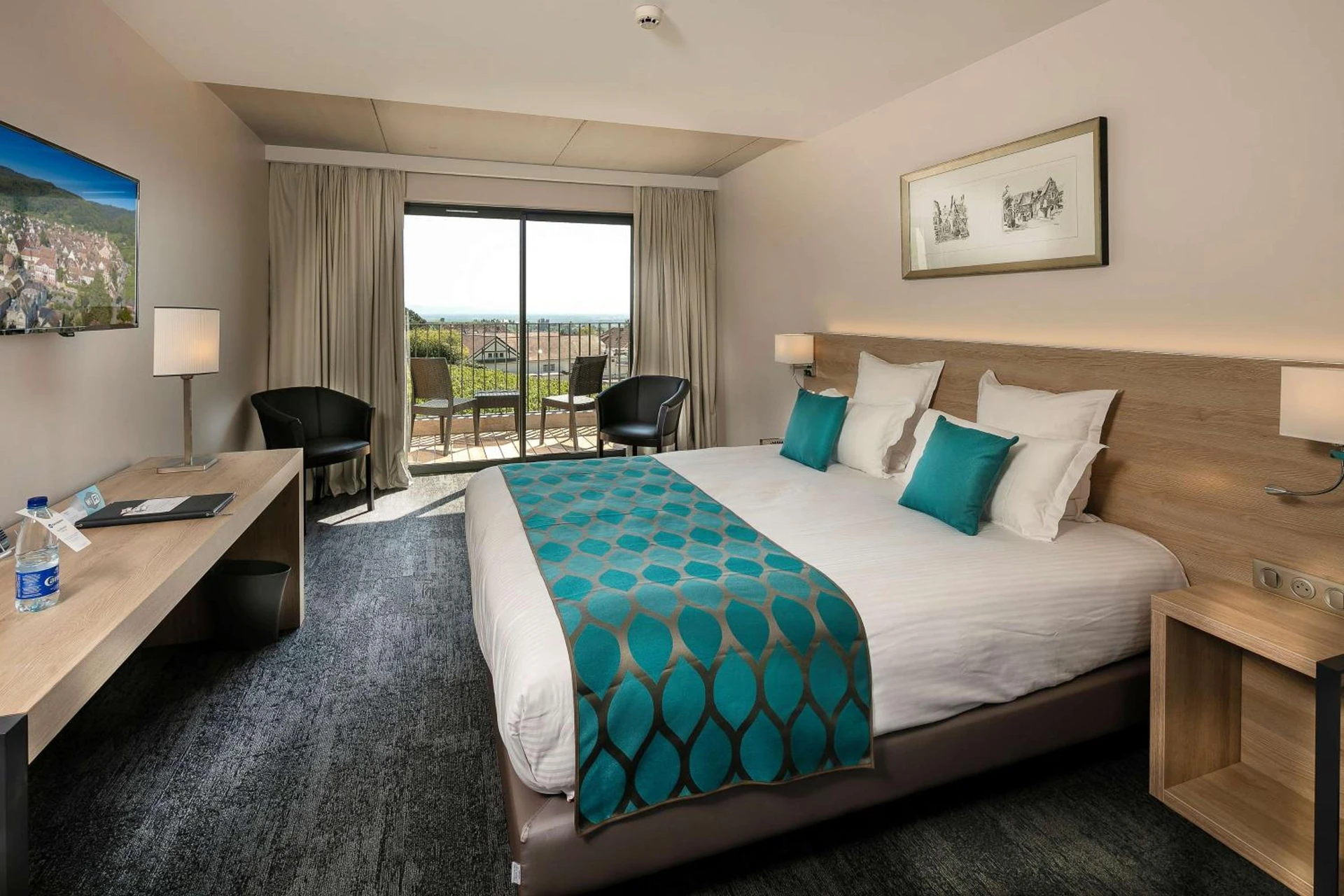 Chambre disponible pour un séminaire d'entreprise à Best Western Hotel & SPA Le Schoenenbourg - Riquewihr - Proche Colmar - Riquewihr