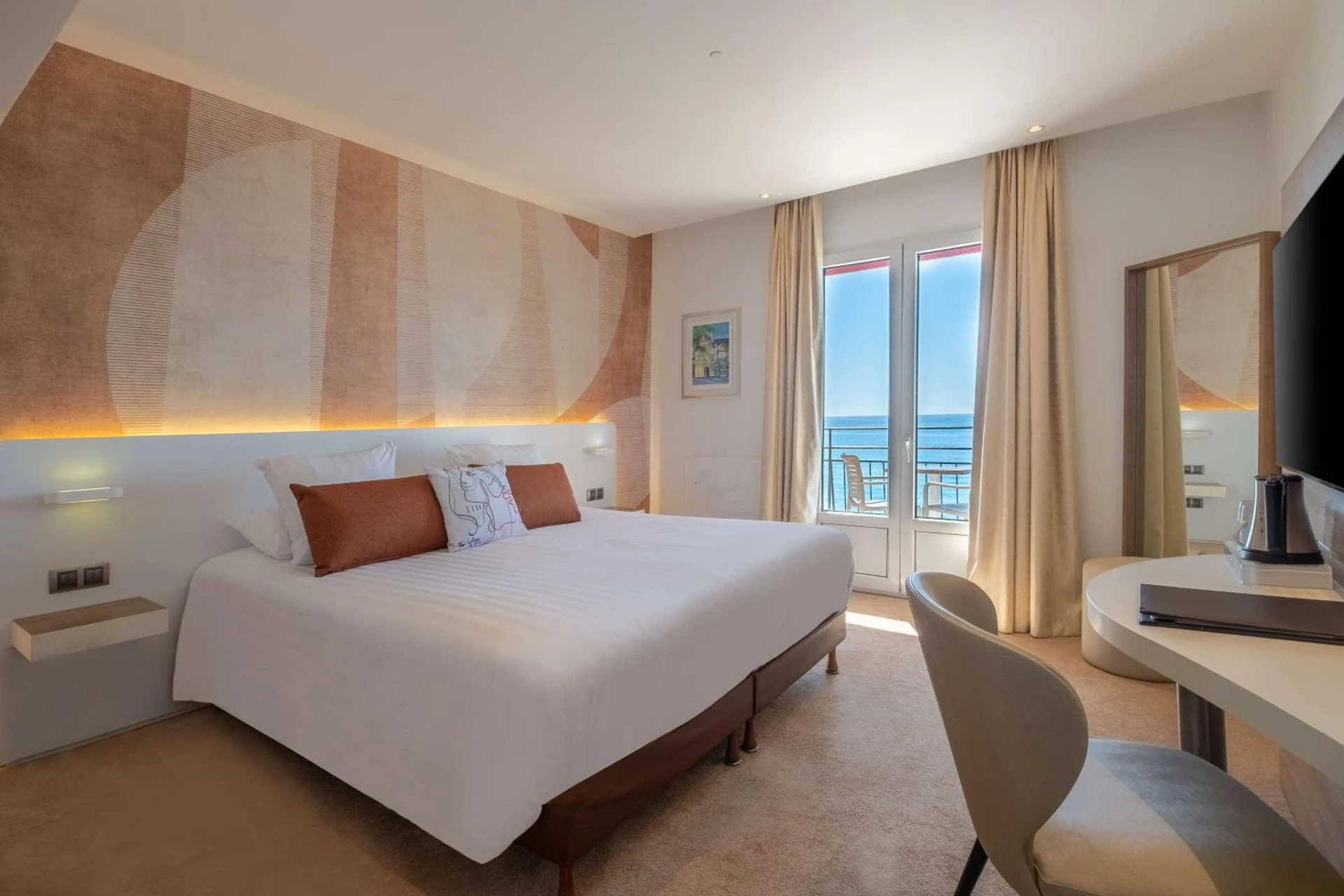 Chambre disponible pour un séminaire d'entreprise à Best Western Premier Hotel Prince de Galles - Menton
