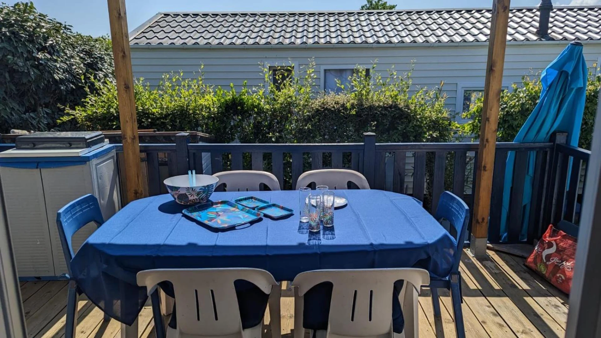 Salle de séminaire à Mobil home avec terrasse camping du gouffre numéro 88 plougrescant - Organiser un événement professionnel à Plougrescant