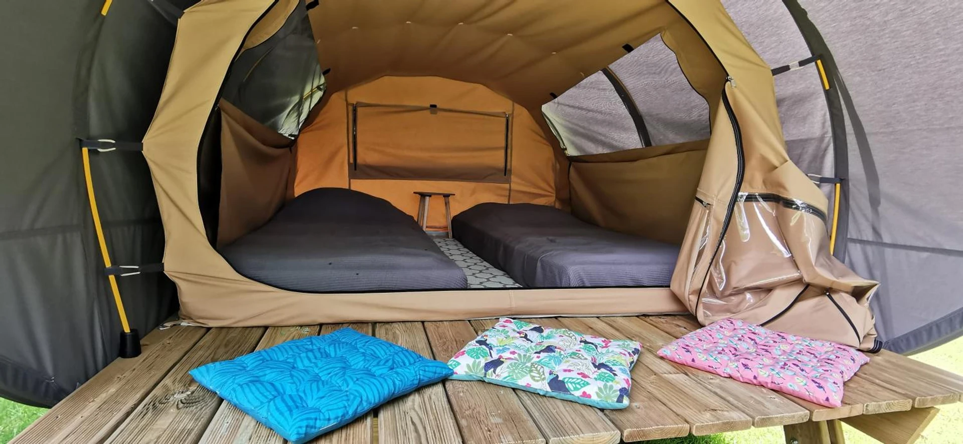 Chambre disponible pour un séminaire d'entreprise à camping de la chagnée - Saint-Aubin-le-Cloud