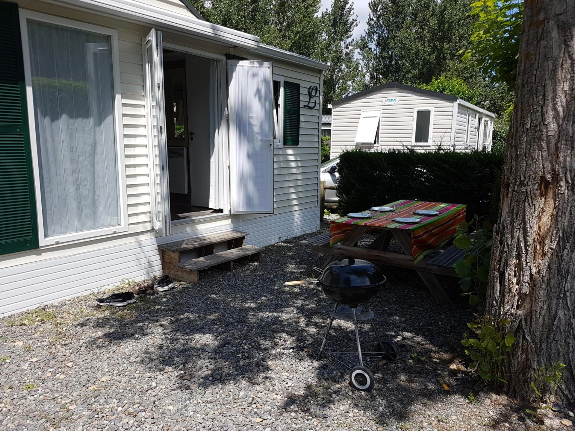 Ambiance de travail pour séminaire d'entreprise à Mobil-home 75 au Camping Le Rioumajou - Bourisp