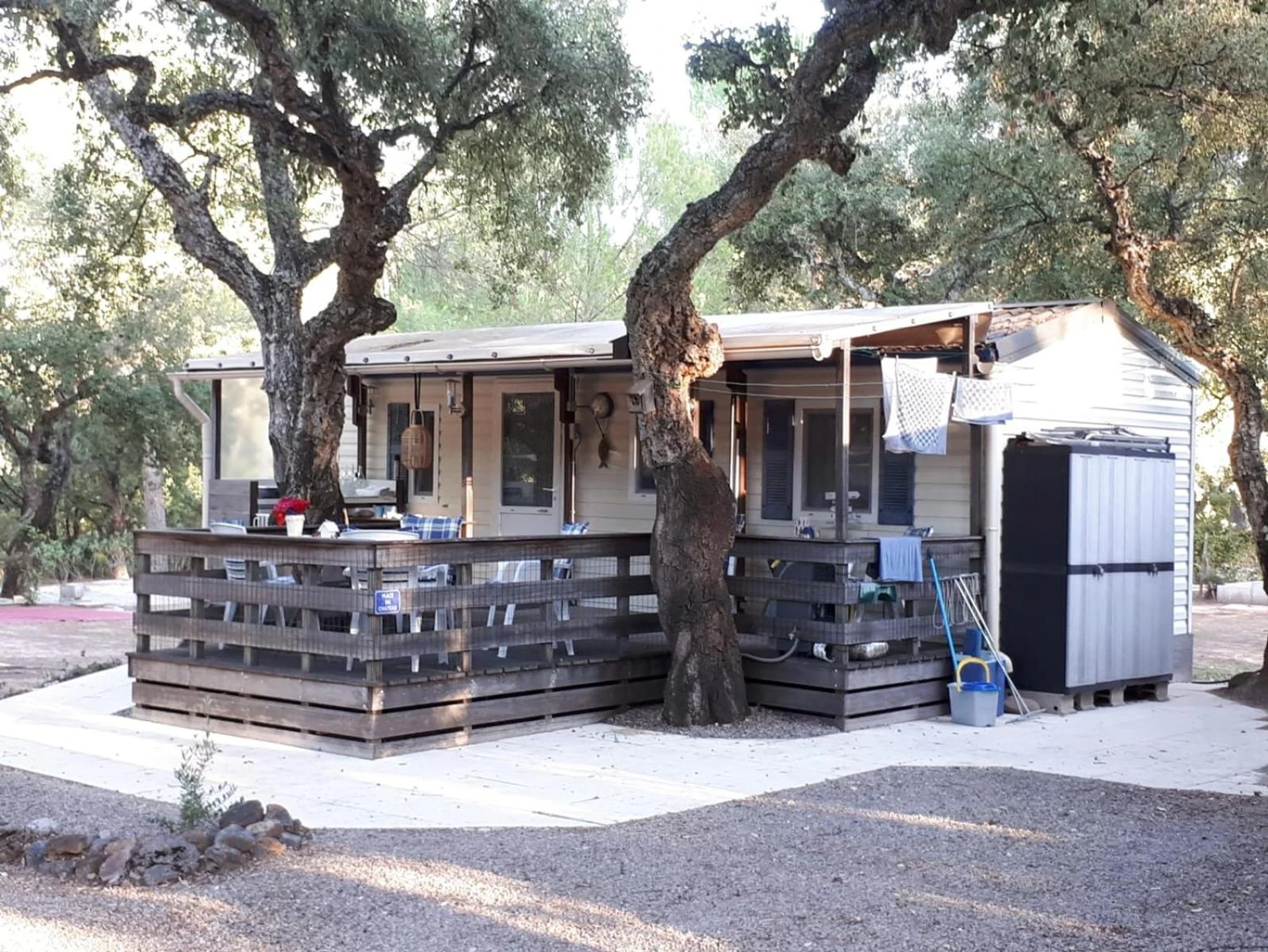 Organiser un séminaire d'entreprise : Harbers zonvakanties chalets met airco camping Leï Suves Roquebrune sur Argens à roquebrune-sur-argens