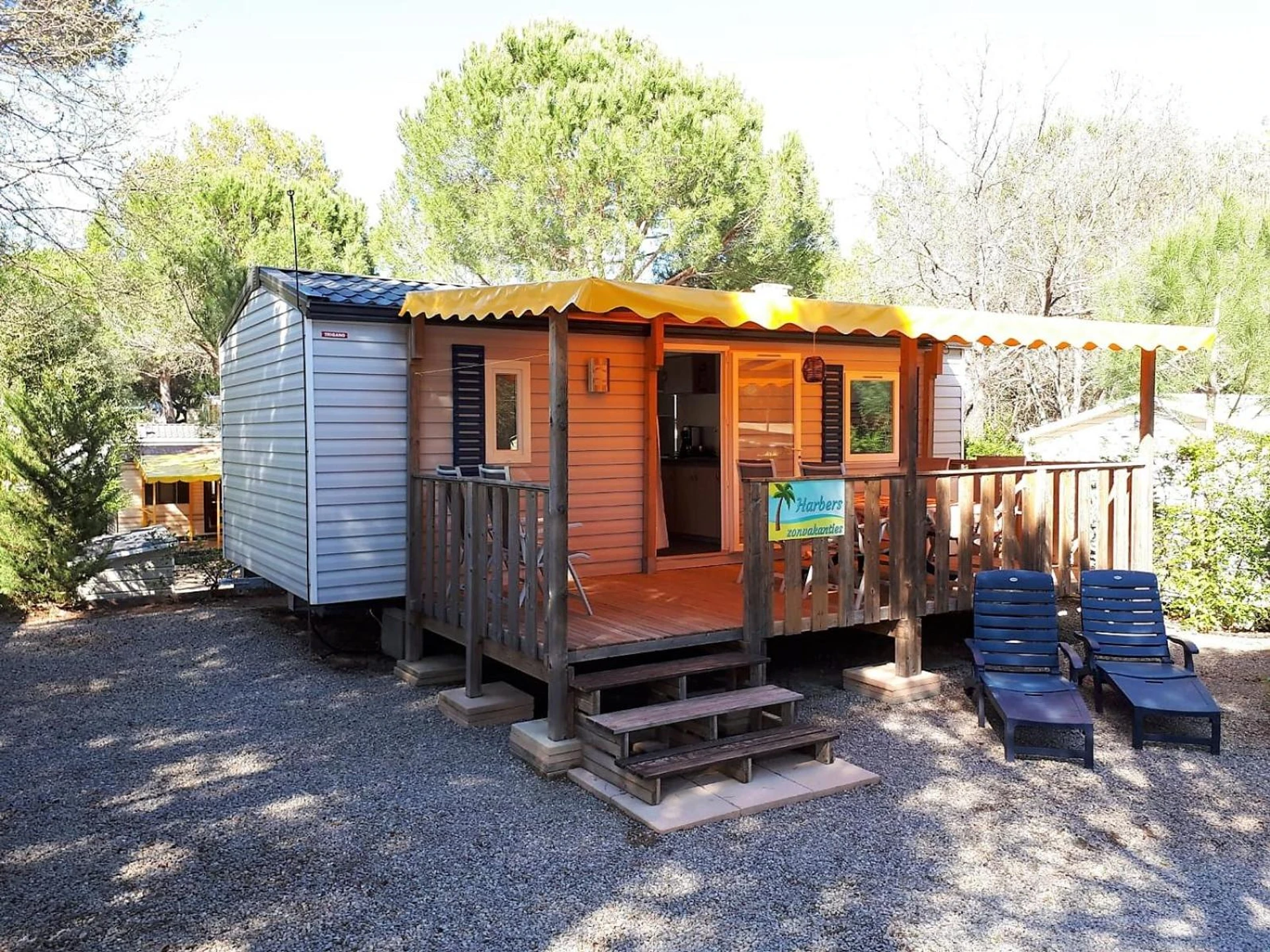 Organiser un séminaire d'entreprise : Harbers zonvakanties chalets met airco camping Leï Suves Roquebrune sur Argens à roquebrune-sur-argens