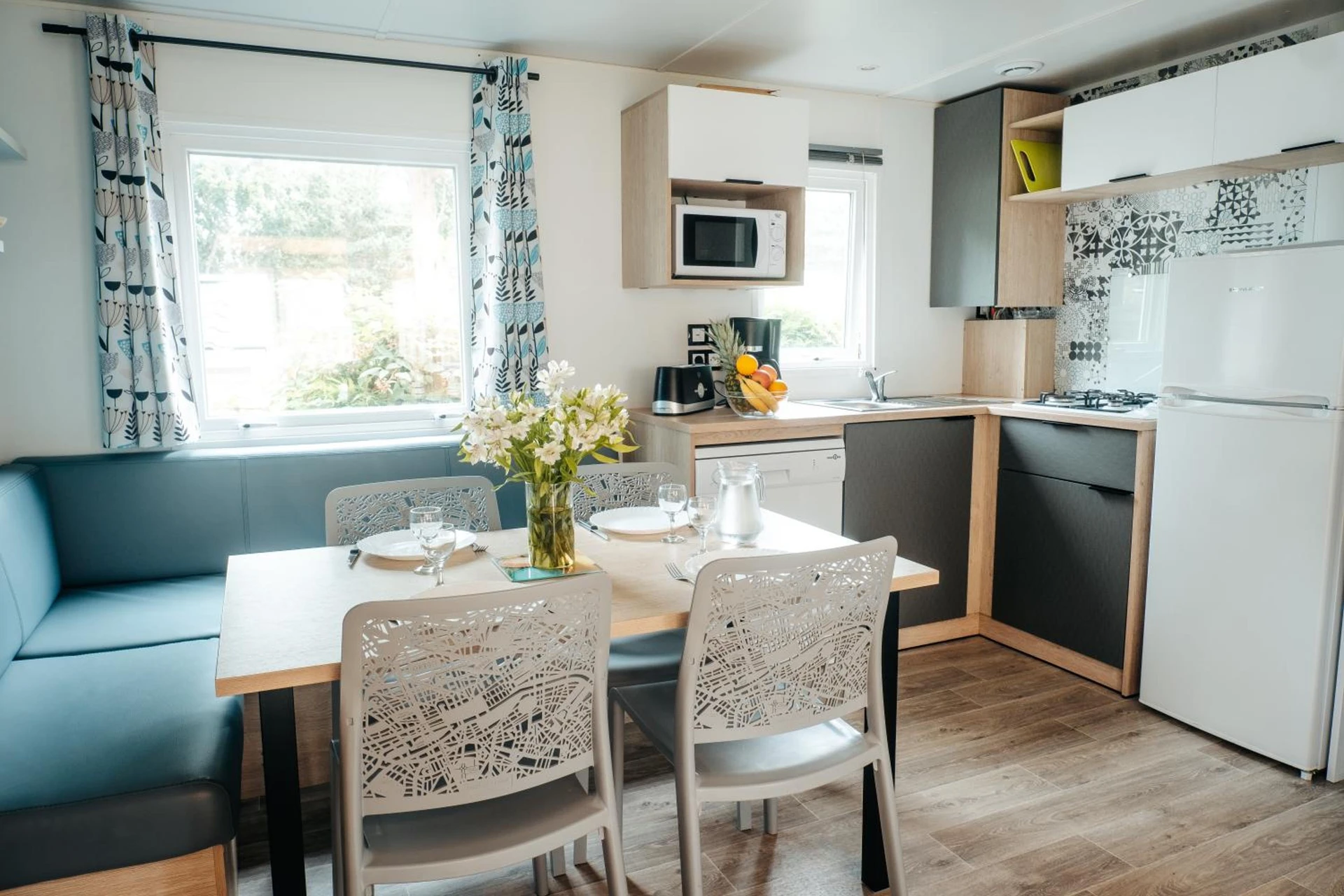 Organiser un séminaire d'entreprise : Mobil Home 4 chambres - Camping Palmyre Loisirs à les-mathes