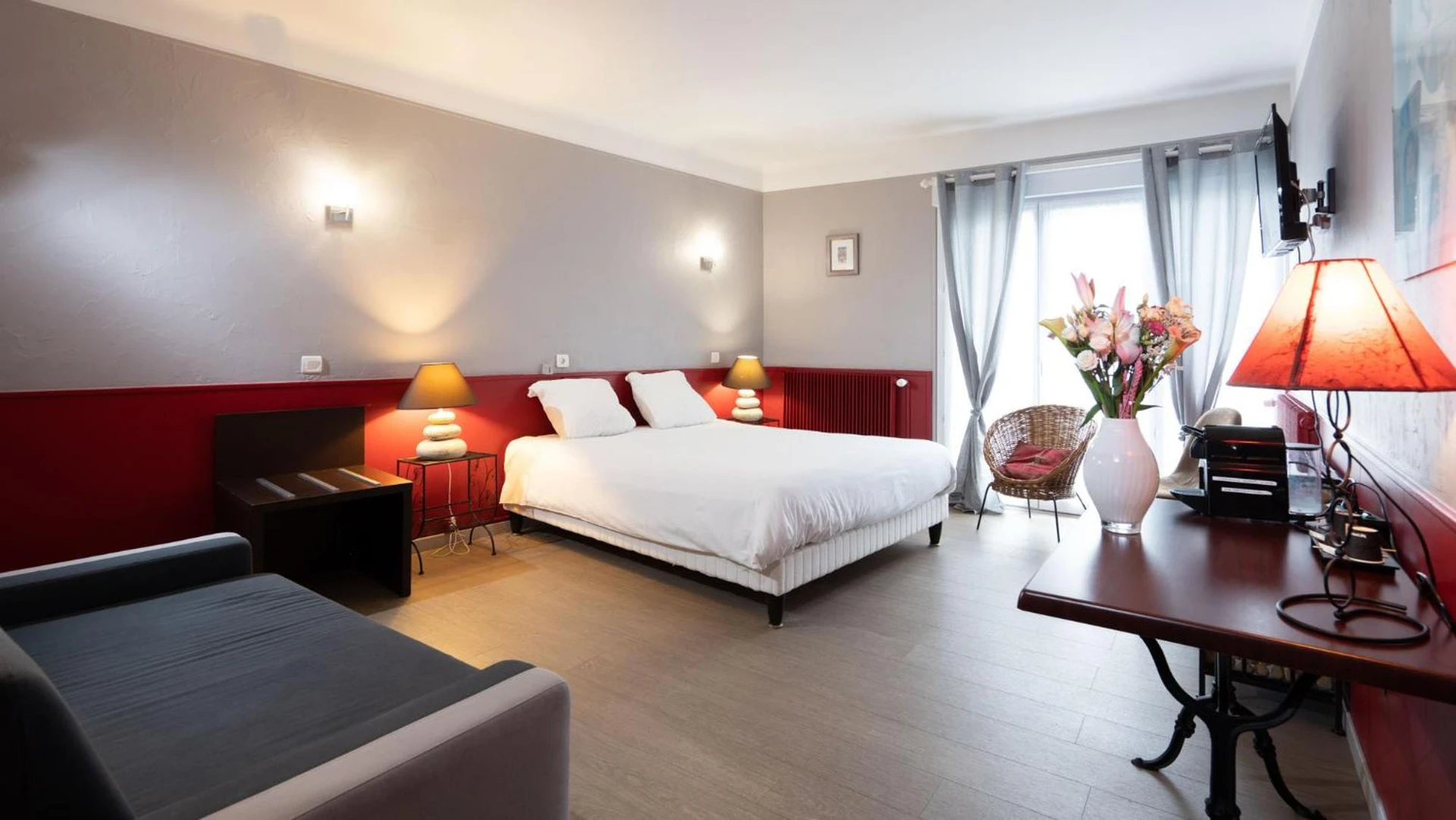 Chambre disponible pour un séminaire d'entreprise à Logis Central Hôtel - Restaurant & Spa - Paris
