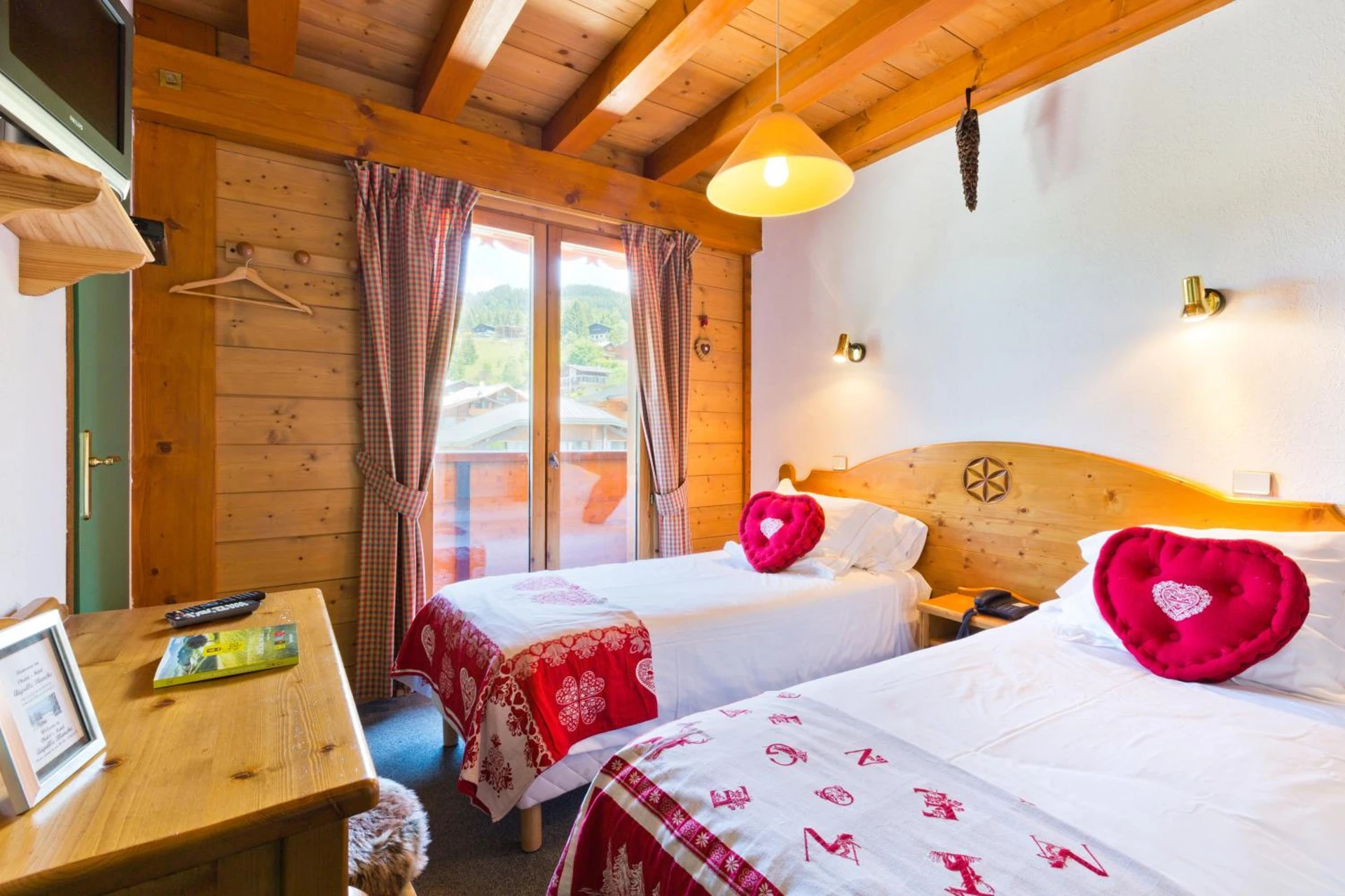Chambre disponible pour un séminaire d'entreprise à Chalet Hôtel Aiguille Blanche Logis - Les Gets