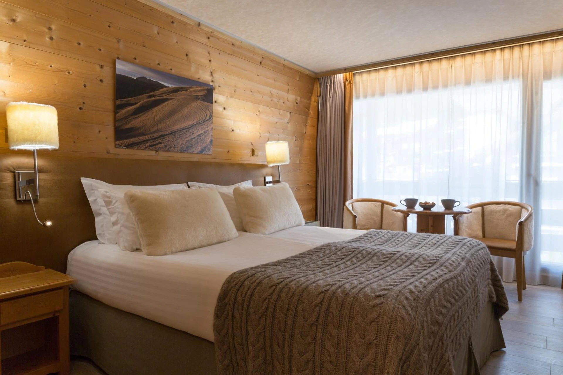Chambre disponible pour un séminaire d'entreprise à Chalet-Hôtel La Chemenaz - Les Contamines-Montjoie