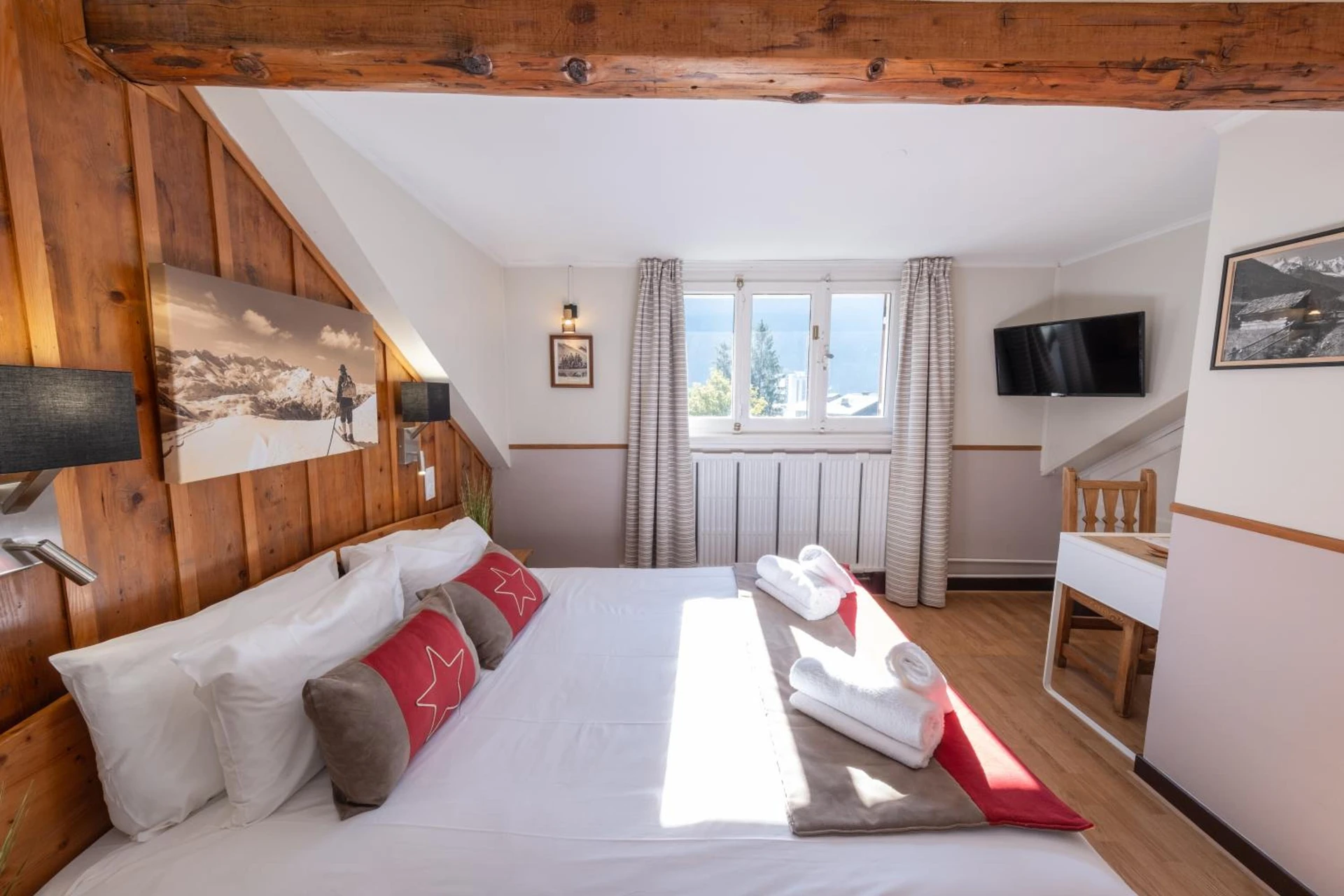 Chambre à Chalet Hôtel La Sapinière - Organiser un séminaire d'entreprise à Chamonix-Mont-Blanc