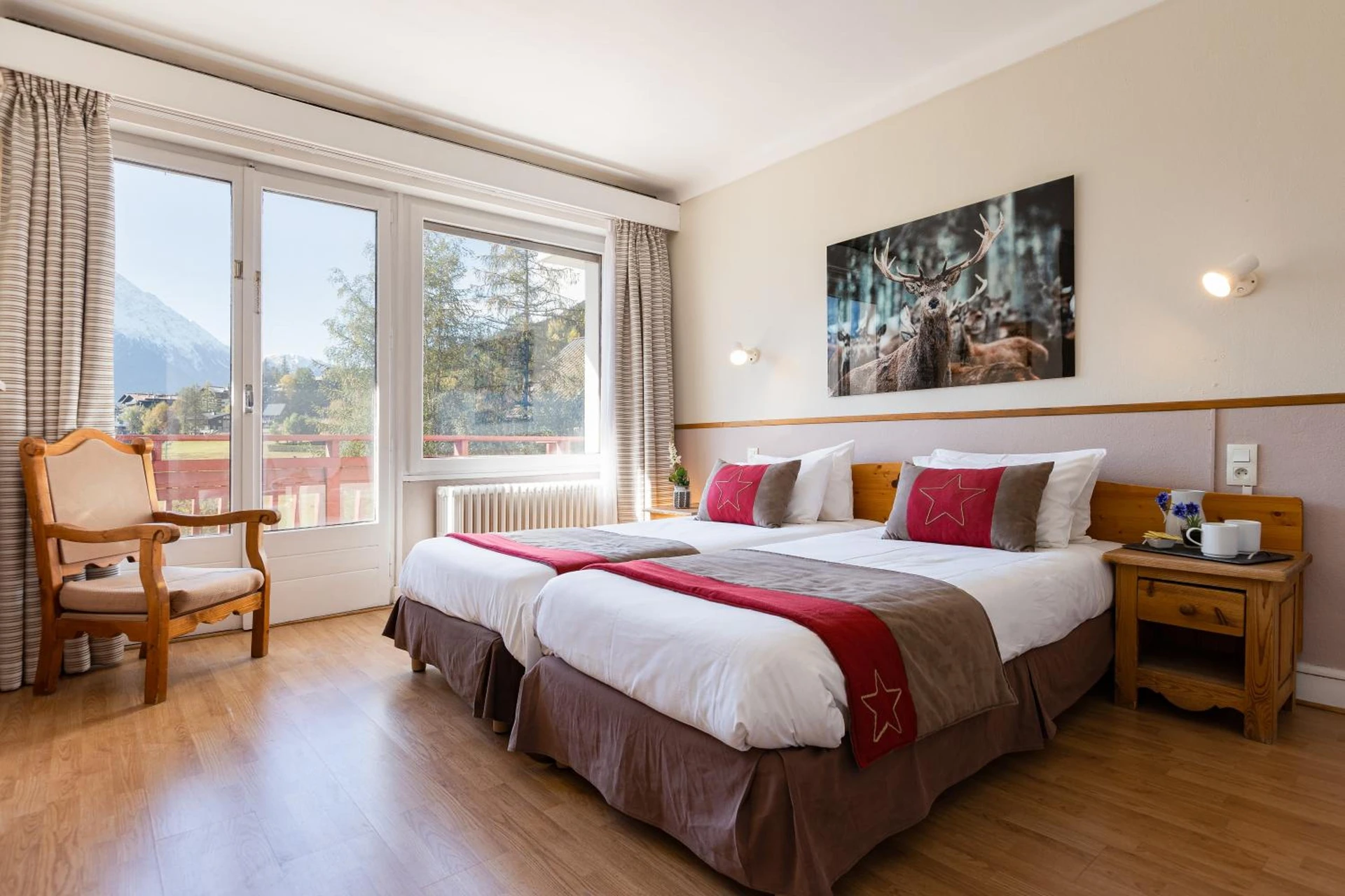 Magnifique chambre pour un séminaire d'entreprise à Chalet Hôtel La Sapinière - Chamonix-Mont-Blanc