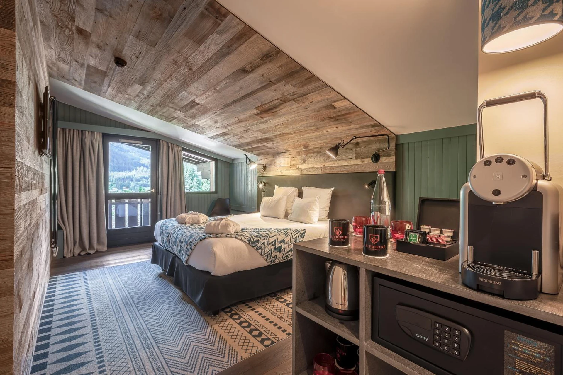 Magnifique chambre pour un séminaire d'entreprise à Chalet Hôtel Le Prieuré & Spa - Chamonix-Mont-Blanc