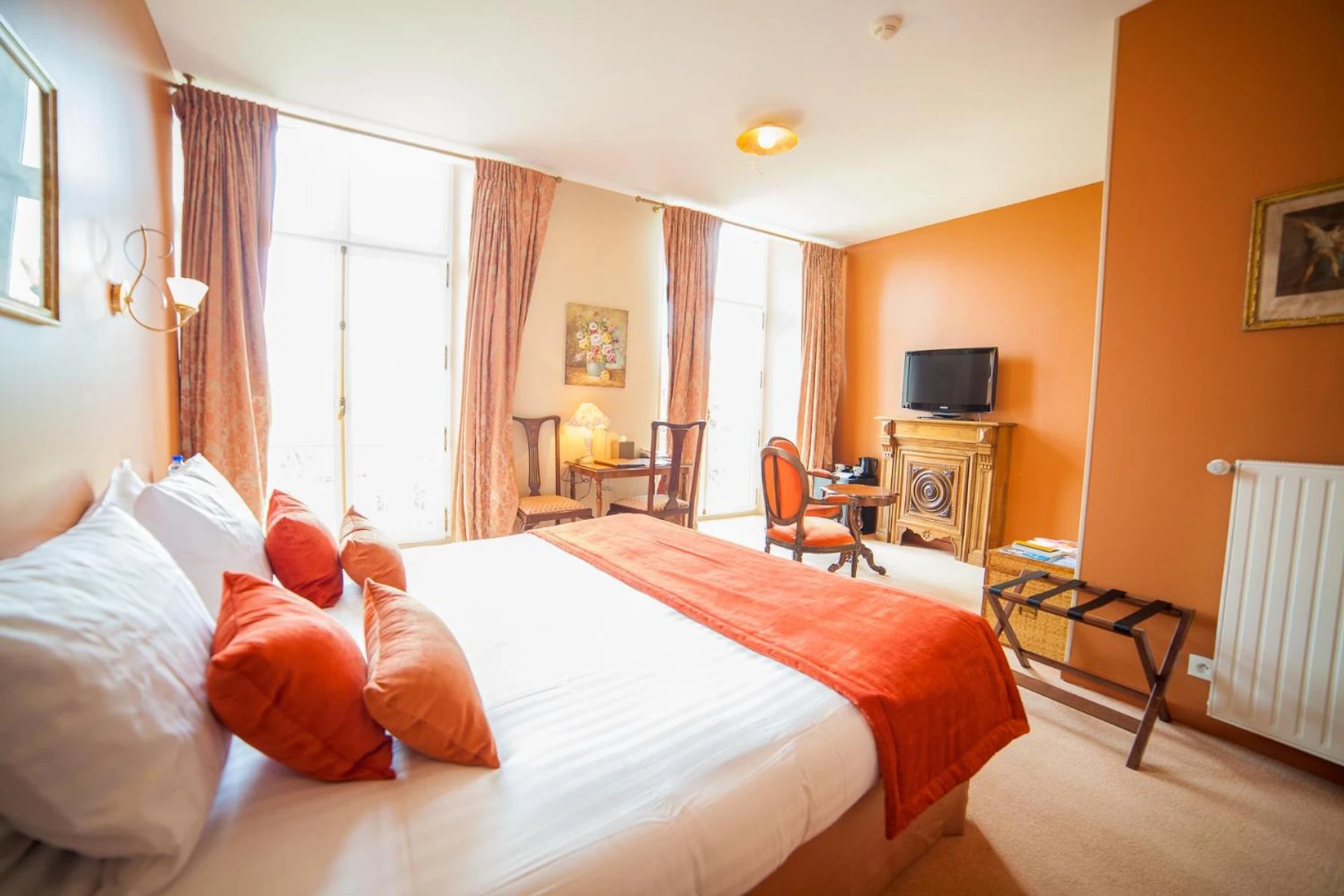 Magnifique chambre pour un séminaire d'entreprise à Château Hôtel Du Colombier - Lisieux