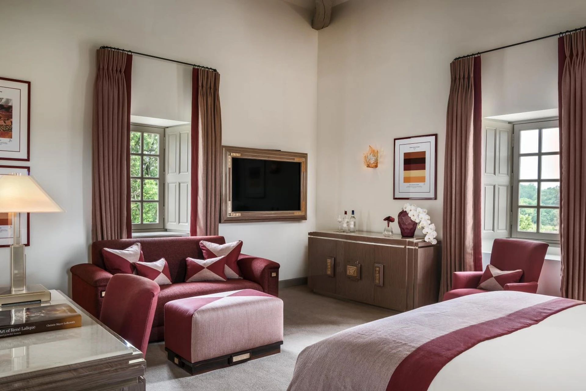Ambiance de travail pour séminaire d'entreprise à Château Lafaurie-Peyraguey Hôtel & Restaurant LALIQUE - Honfleur