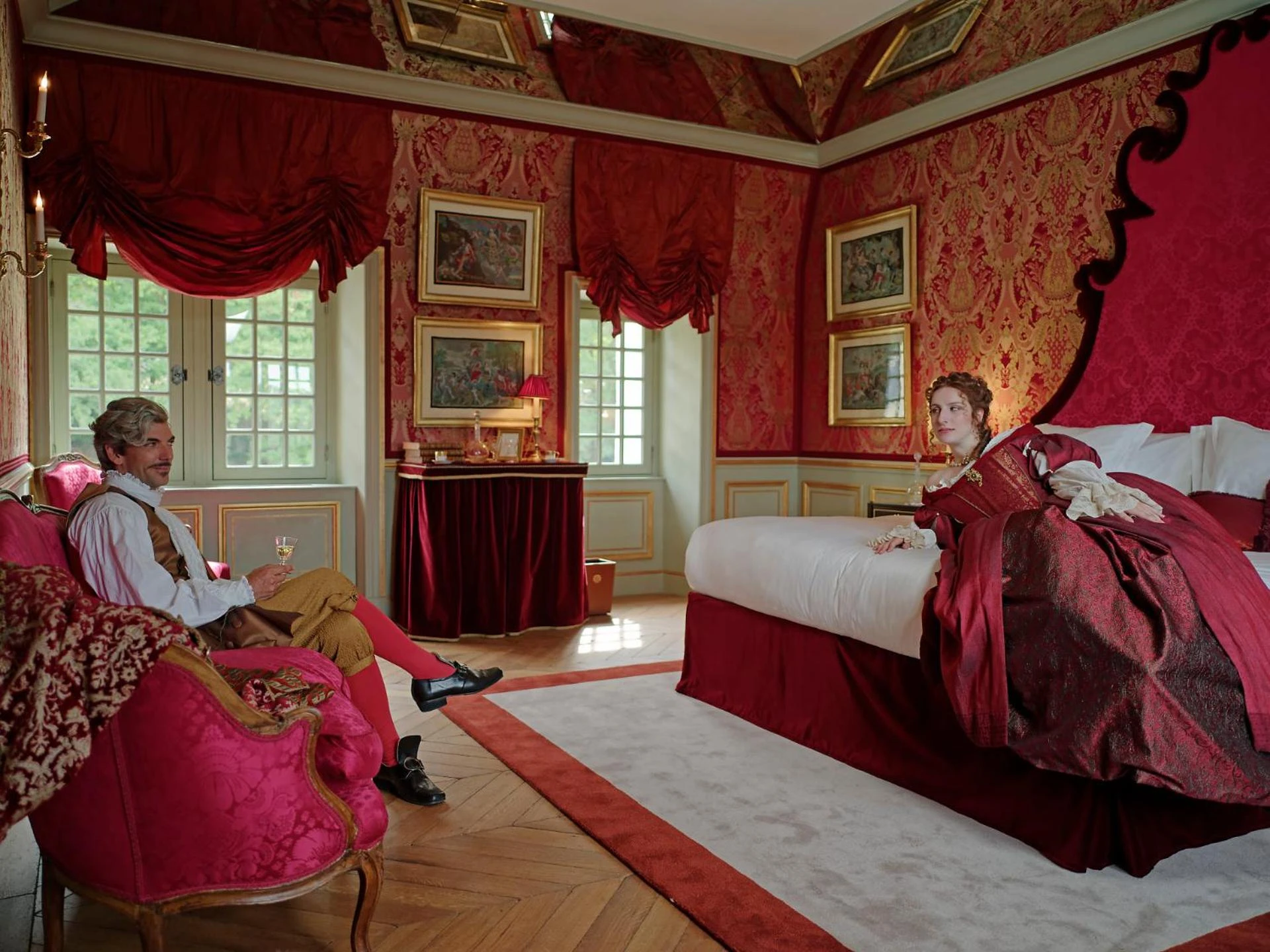Chambre disponible pour un séminaire d'entreprise à Relais & Château Louise de La Vallière - Castets