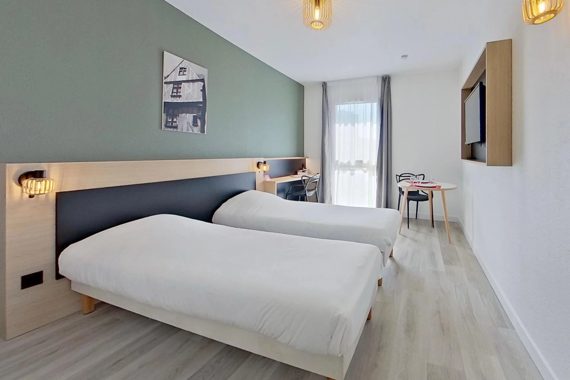 Chambre disponible pour un séminaire d'entreprise à City Résidence Tours - Tours