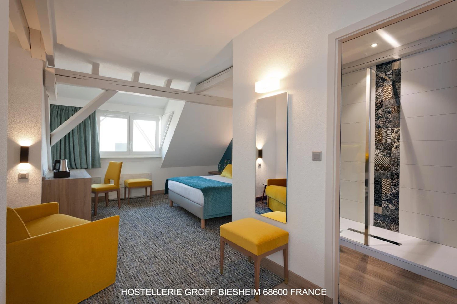 Chambre disponible pour un séminaire d'entreprise à Aux Deux Clefs Hostellerie Groff - Biesheim