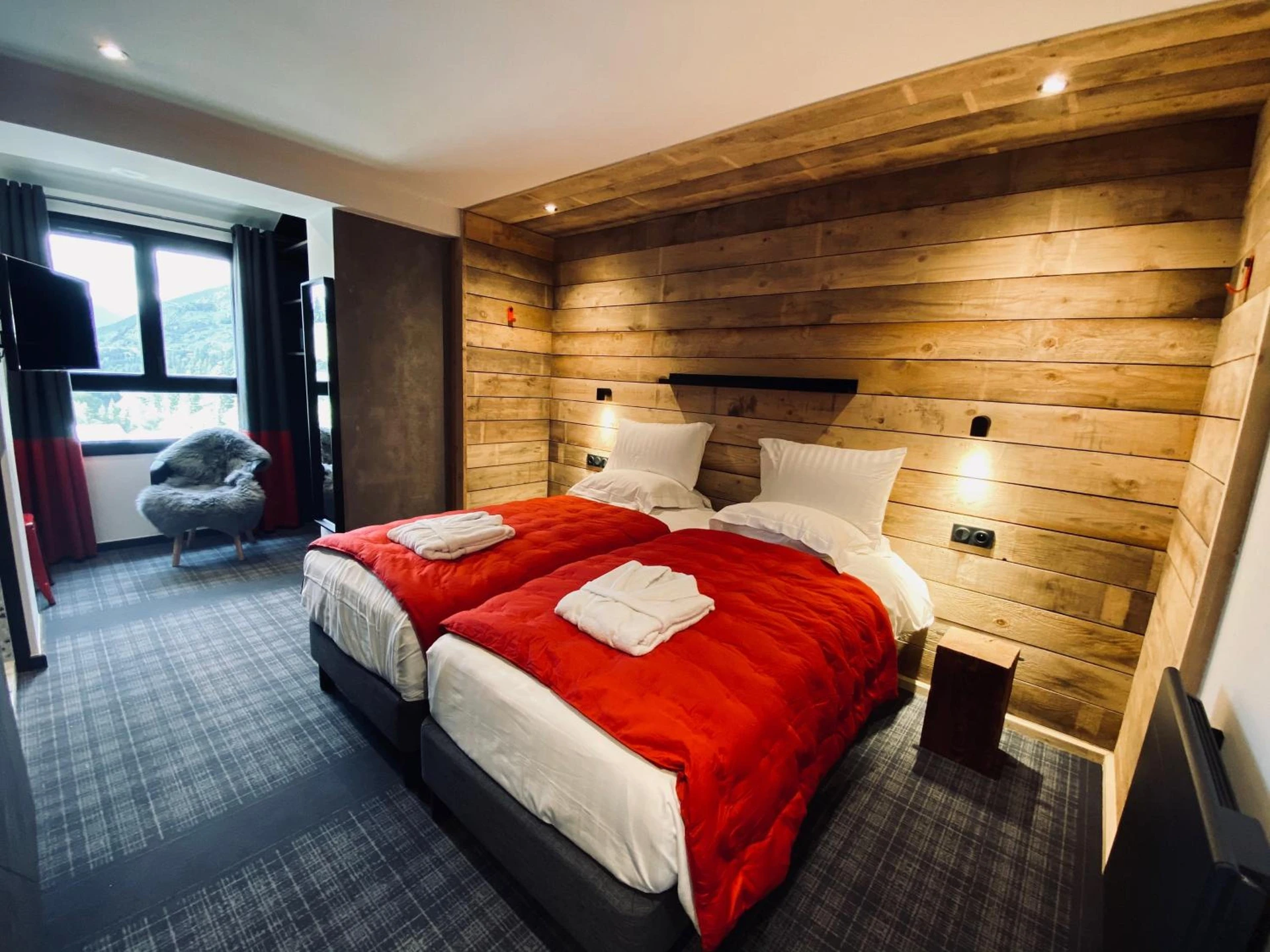 Chambre disponible pour un séminaire d'entreprise à Hôtel 16 | 150 Montagne & Spa Nuxe - Vars
