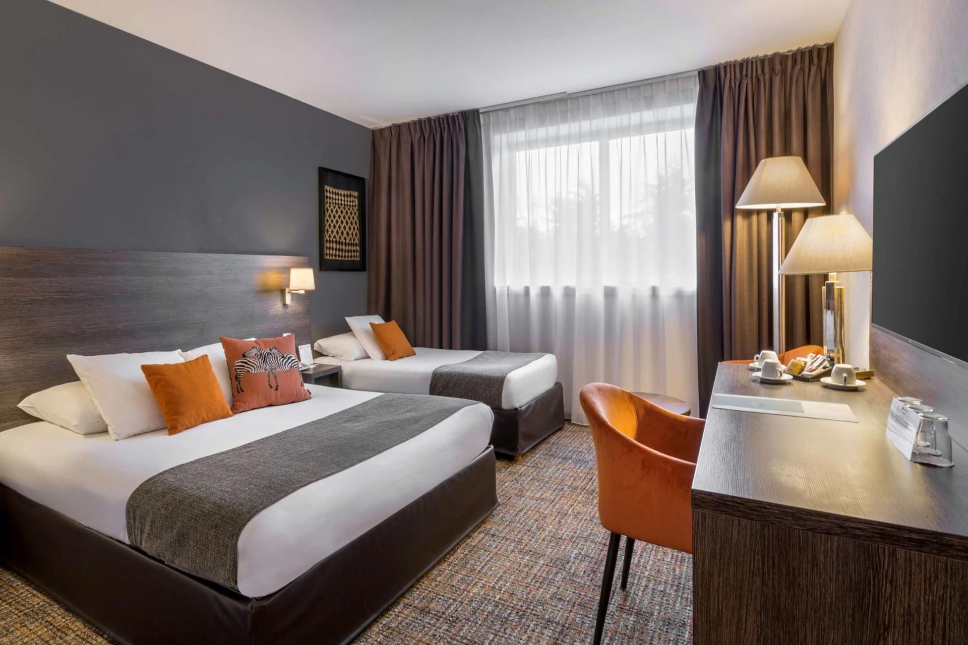 Chambre disponible pour un séminaire d'entreprise à Best Western Plus Hotel Admiral - La Tour-de-Salvagny