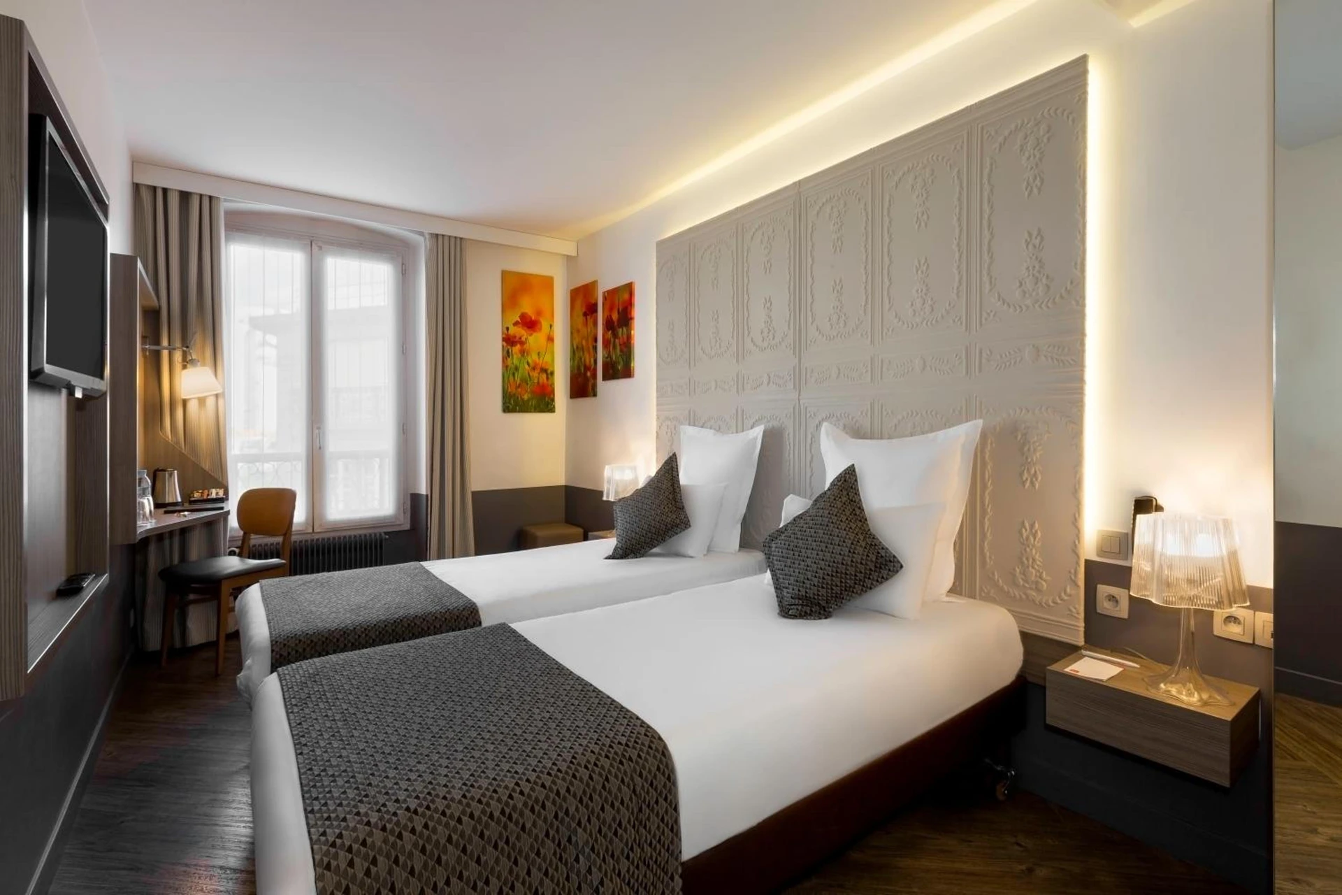 Chambre disponible pour un séminaire d'entreprise à Contact Hôtel Alizé Montmartre - Paris