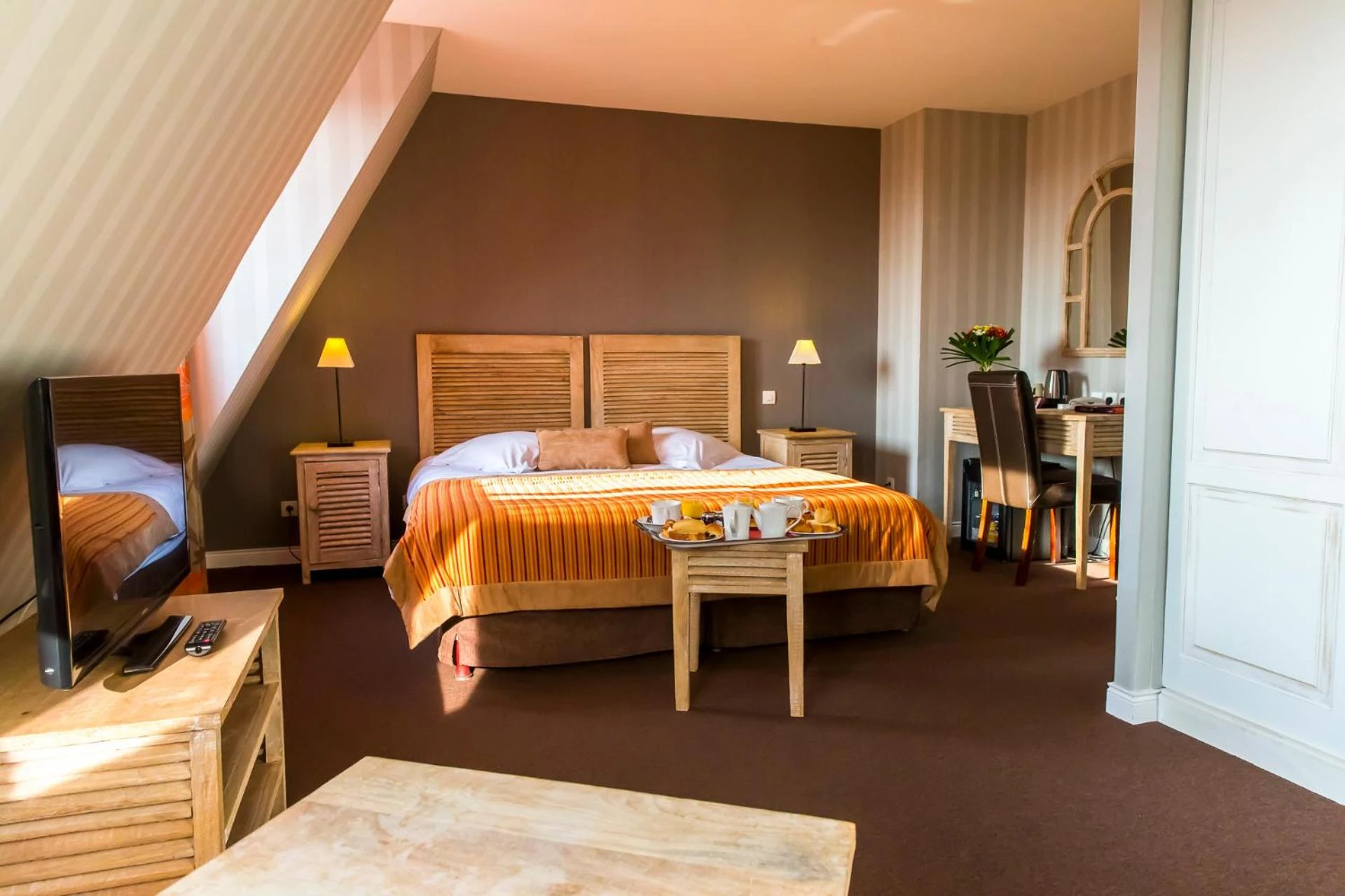Chambre disponible pour un séminaire d'entreprise à Almoria Hôtel & SPA - Deauville