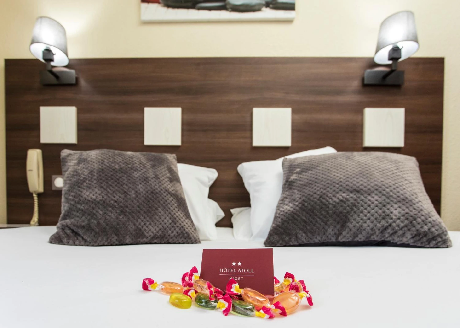 Chambre disponible pour un séminaire d'entreprise à Hotel Atoll - Niort