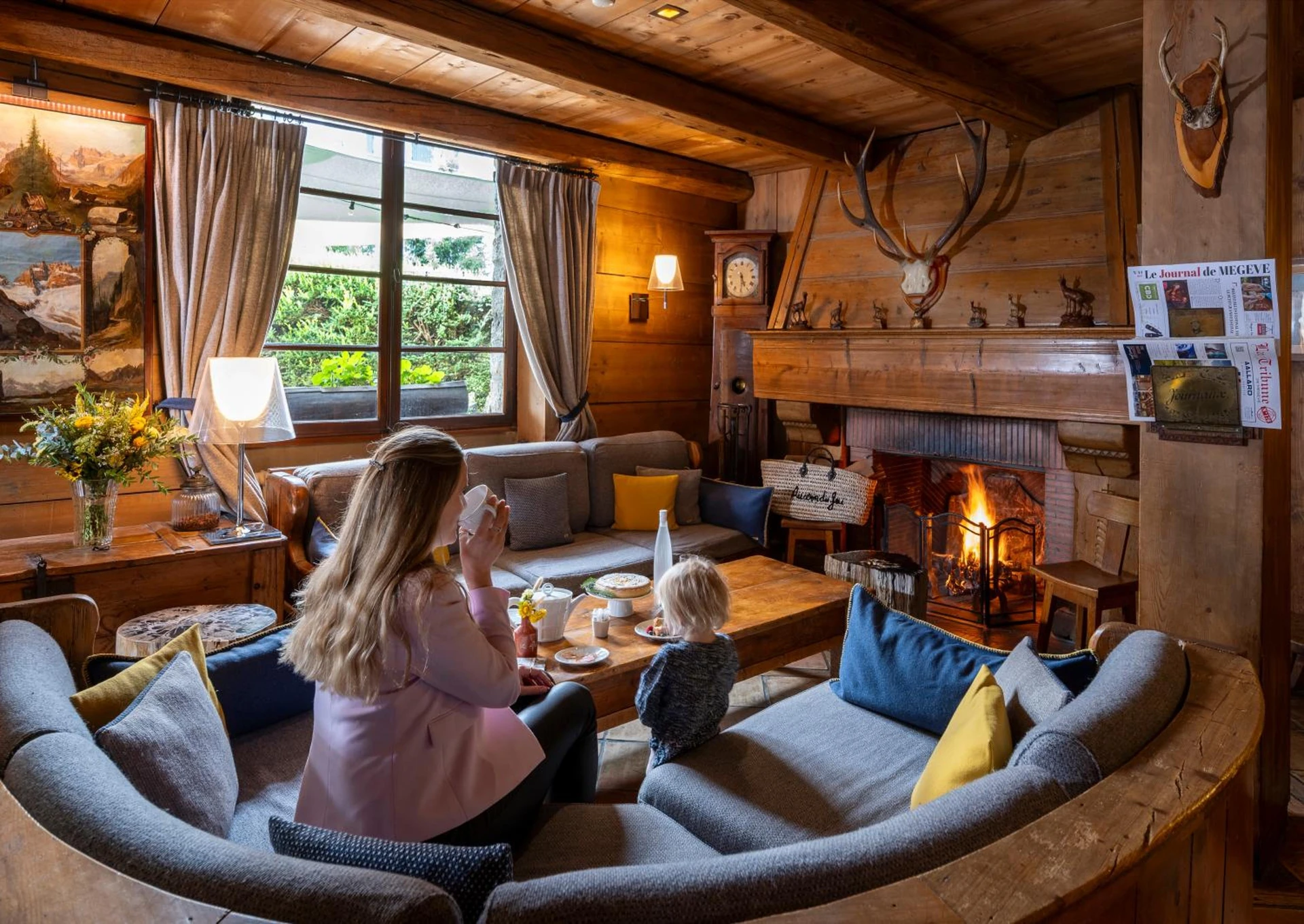Ambiance de travail pour séminaire d'entreprise à Au Coin Du Feu - Megève