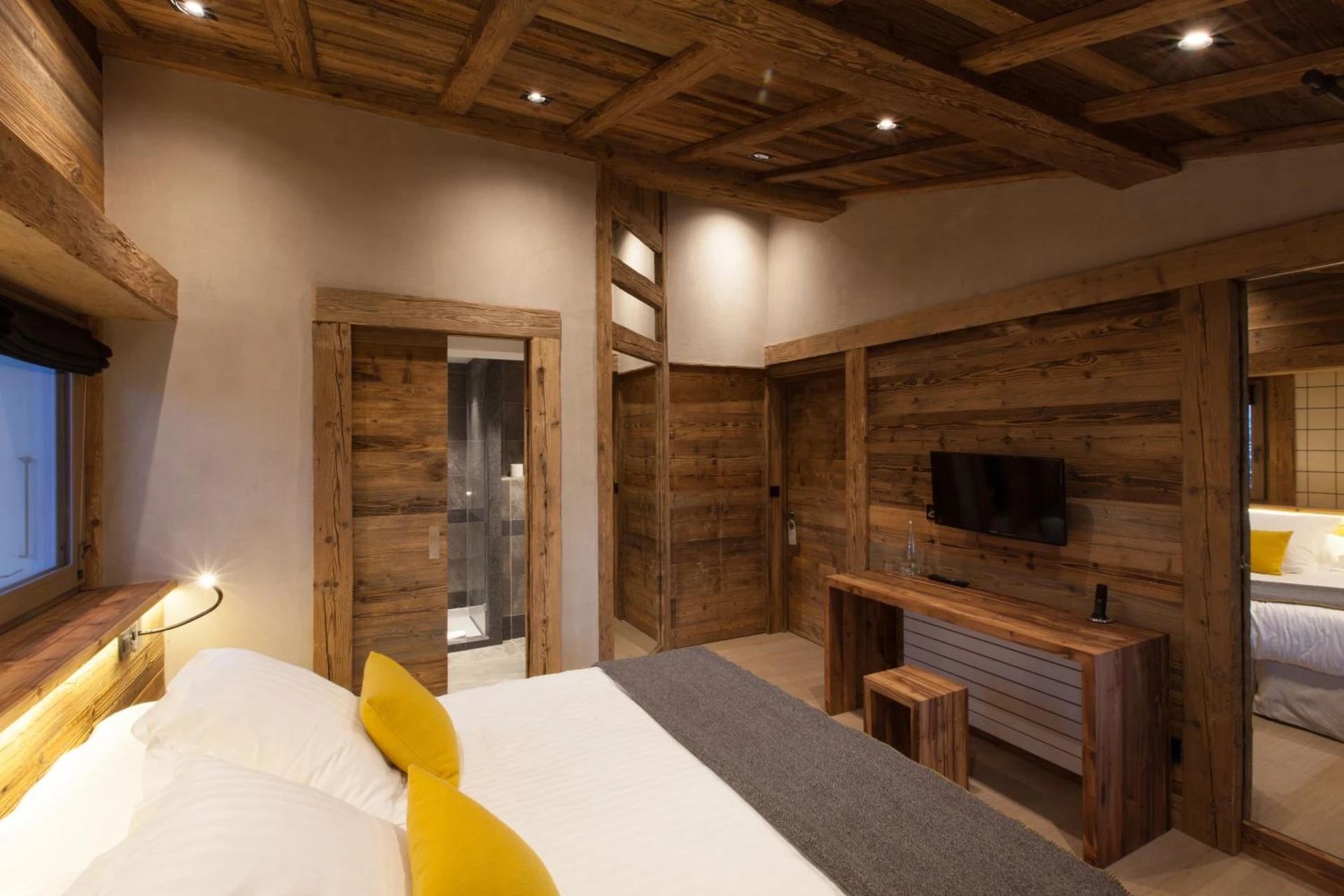 Chambre disponible pour un séminaire d'entreprise à Au Coin Du Feu - Megève