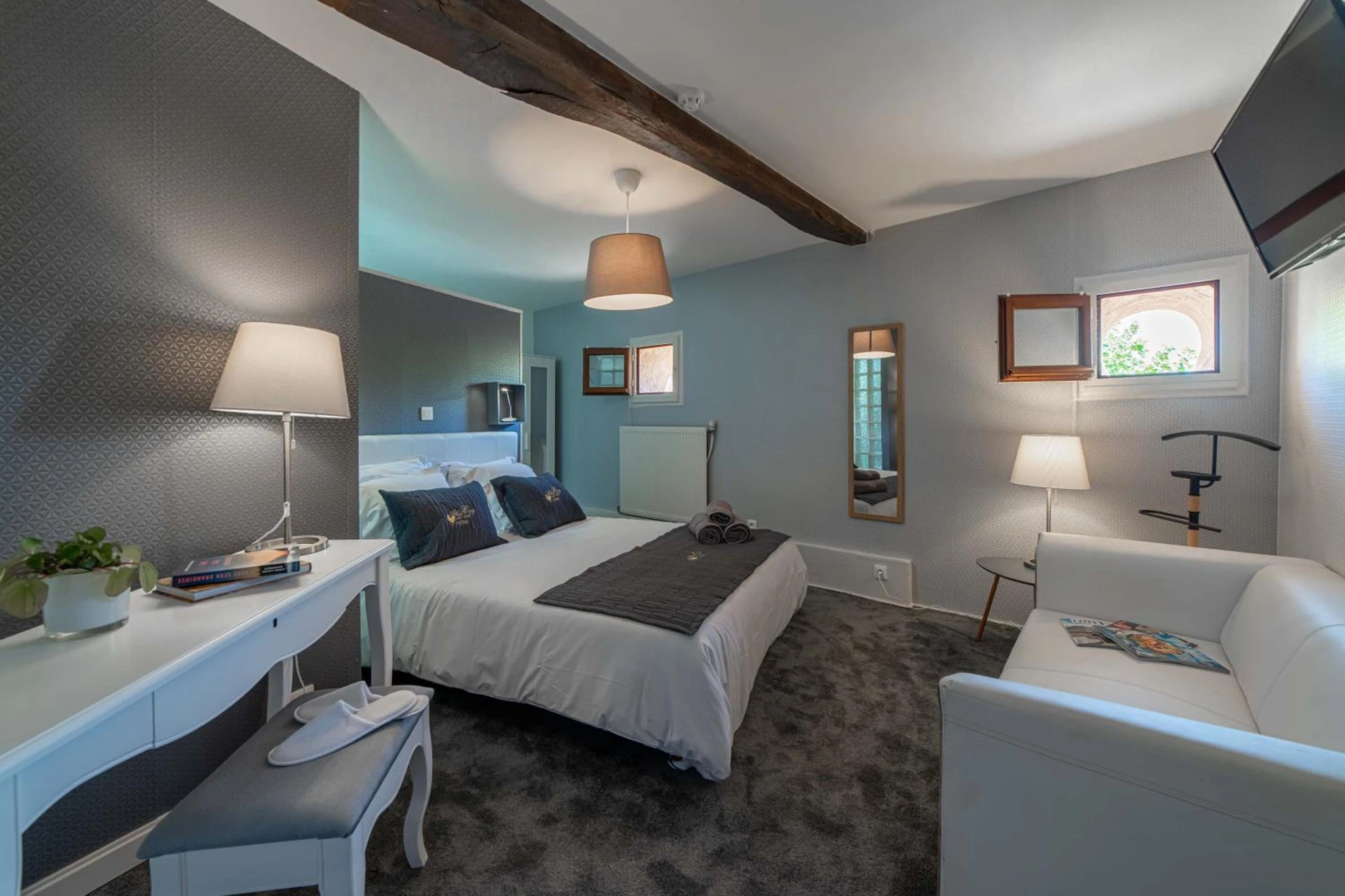 Chambre disponible pour un séminaire d'entreprise à Hôtel Au Coq Dort Spa - Châtillon-sur-Chalaronne