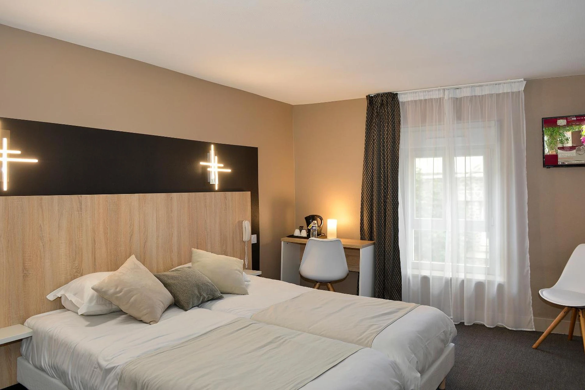Chambre disponible pour un séminaire d'entreprise à Logis Hotel Au Site Normand - Clécy