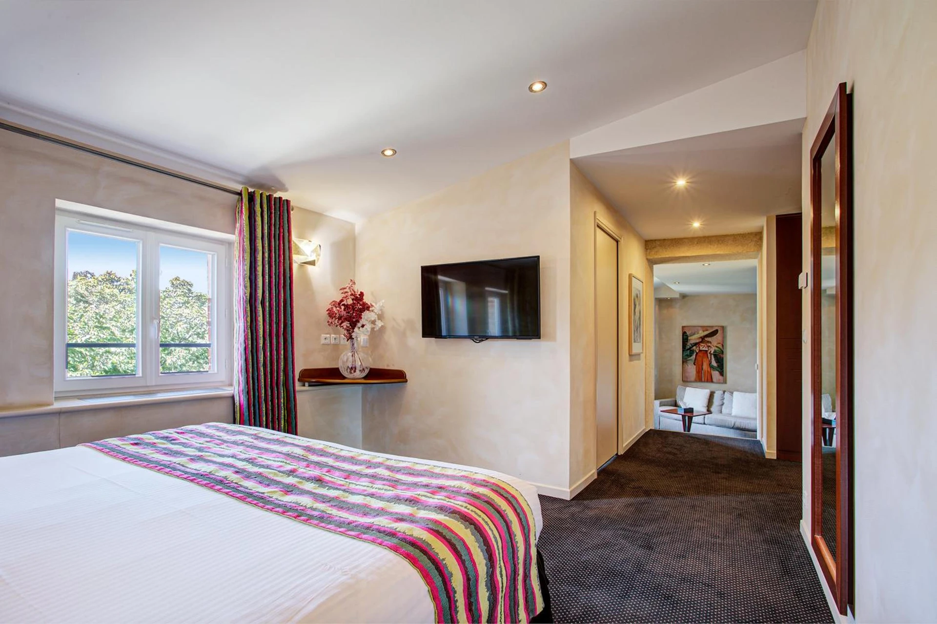 Chambre disponible pour un séminaire d'entreprise à Auberge Du Roua - Saint-Grégoire