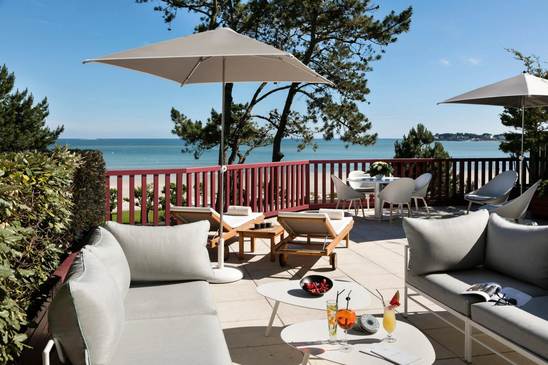 Ambiance de travail pour séminaire d'entreprise à Hôtel Barrière L'Hermitage - Calvi
