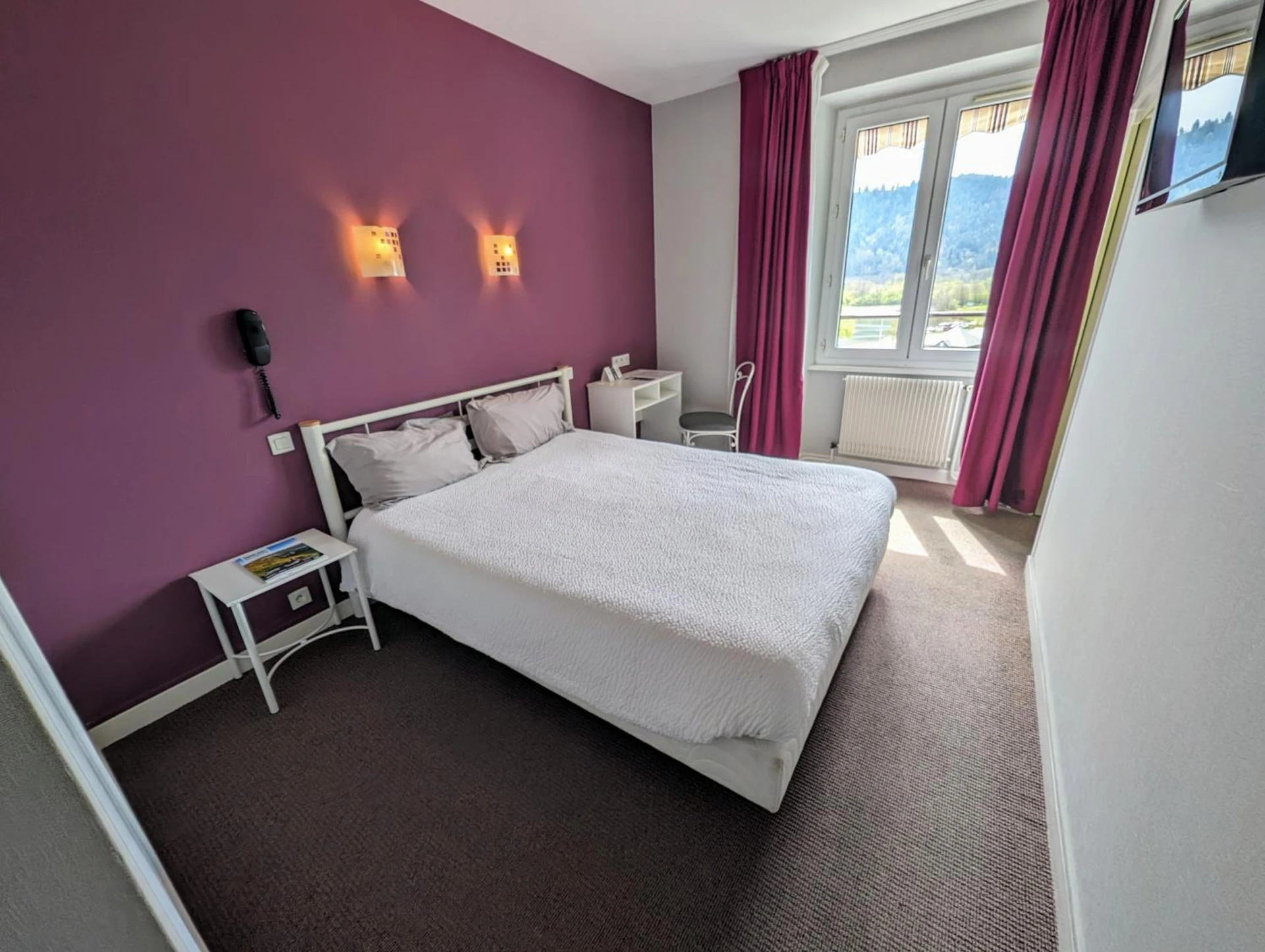 Magnifique chambre pour un séminaire d'entreprise à Logis Hôtel Le Beau Site - Chambon-sur-Lac