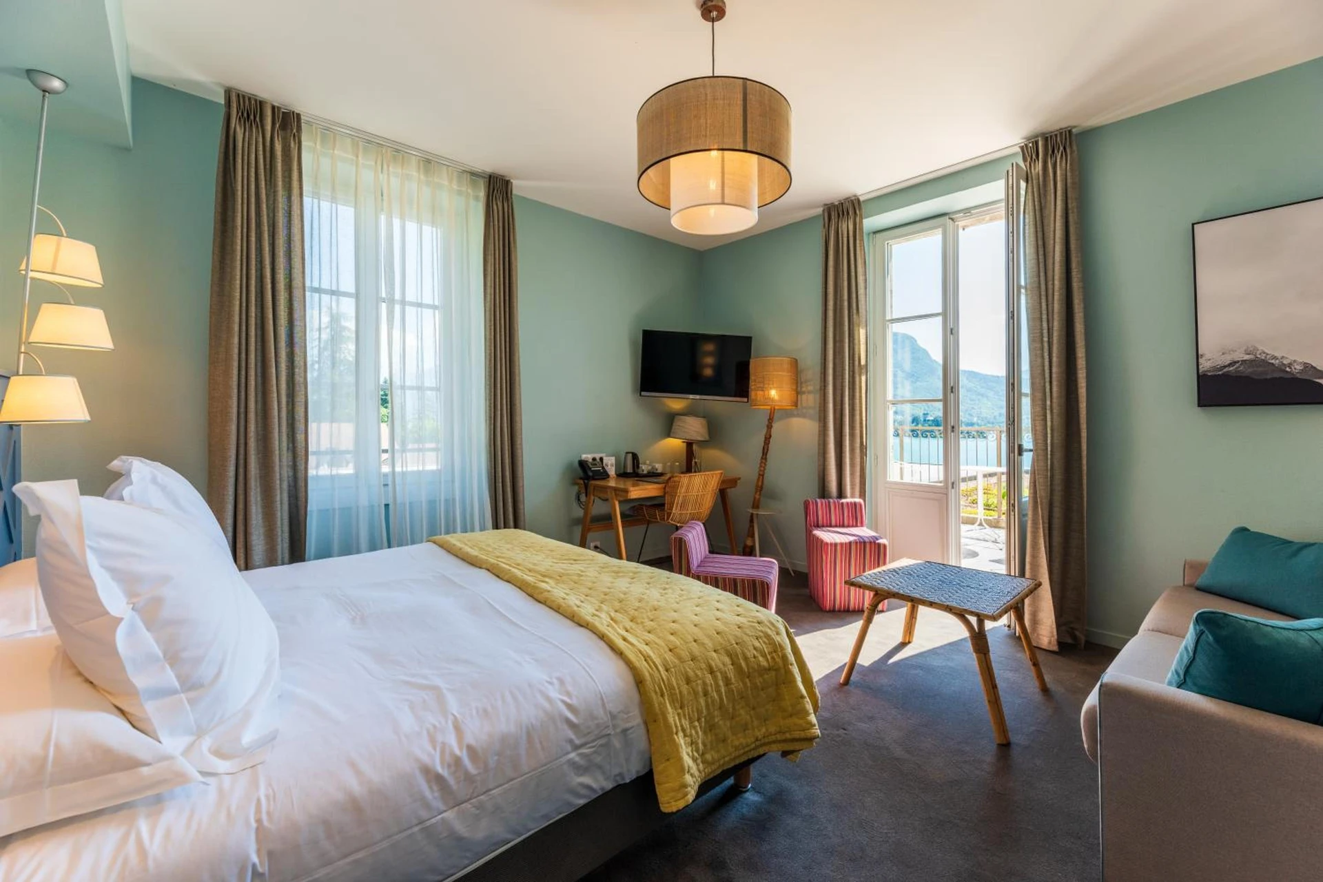 Chambre disponible pour un séminaire d'entreprise à Hôtel Beau Site Talloires B SPA - Talloires