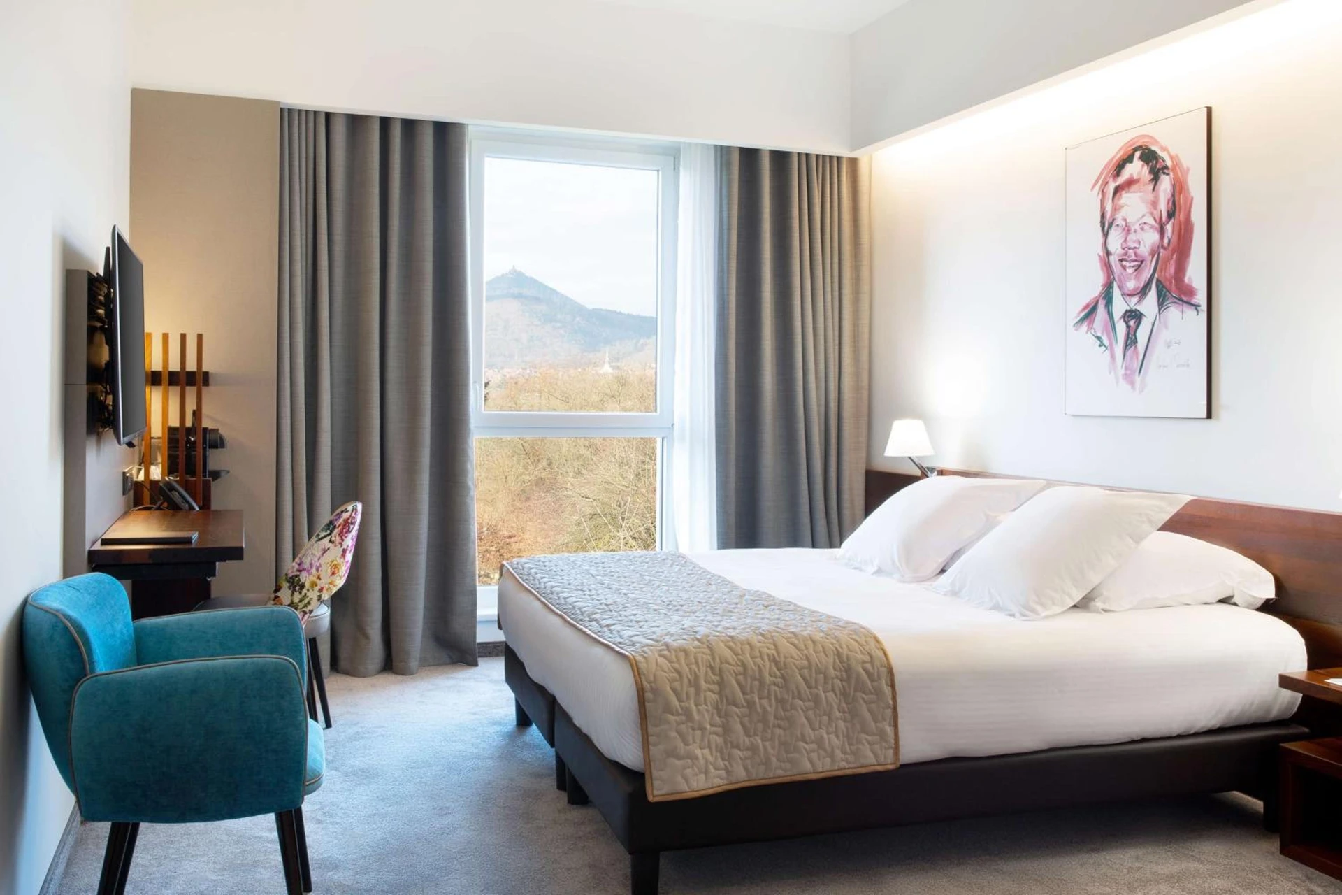 Chambre disponible pour un séminaire d'entreprise à Best Western Plus Hotel & Restaurant Les Humanistes Colmar Nord - Kourou