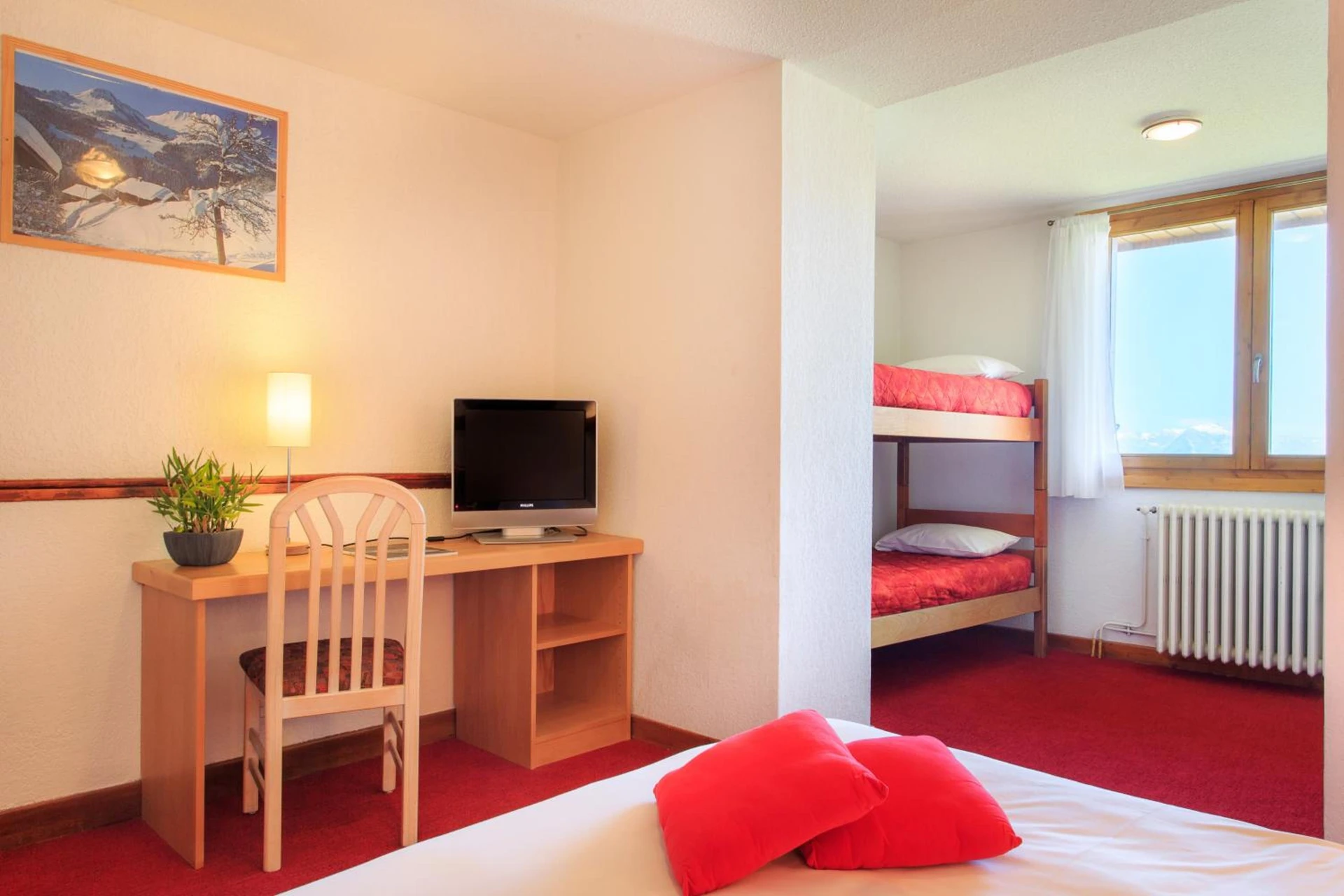 Chambre disponible pour un séminaire d'entreprise à Hotel Club Blanche Neige - Courchevel