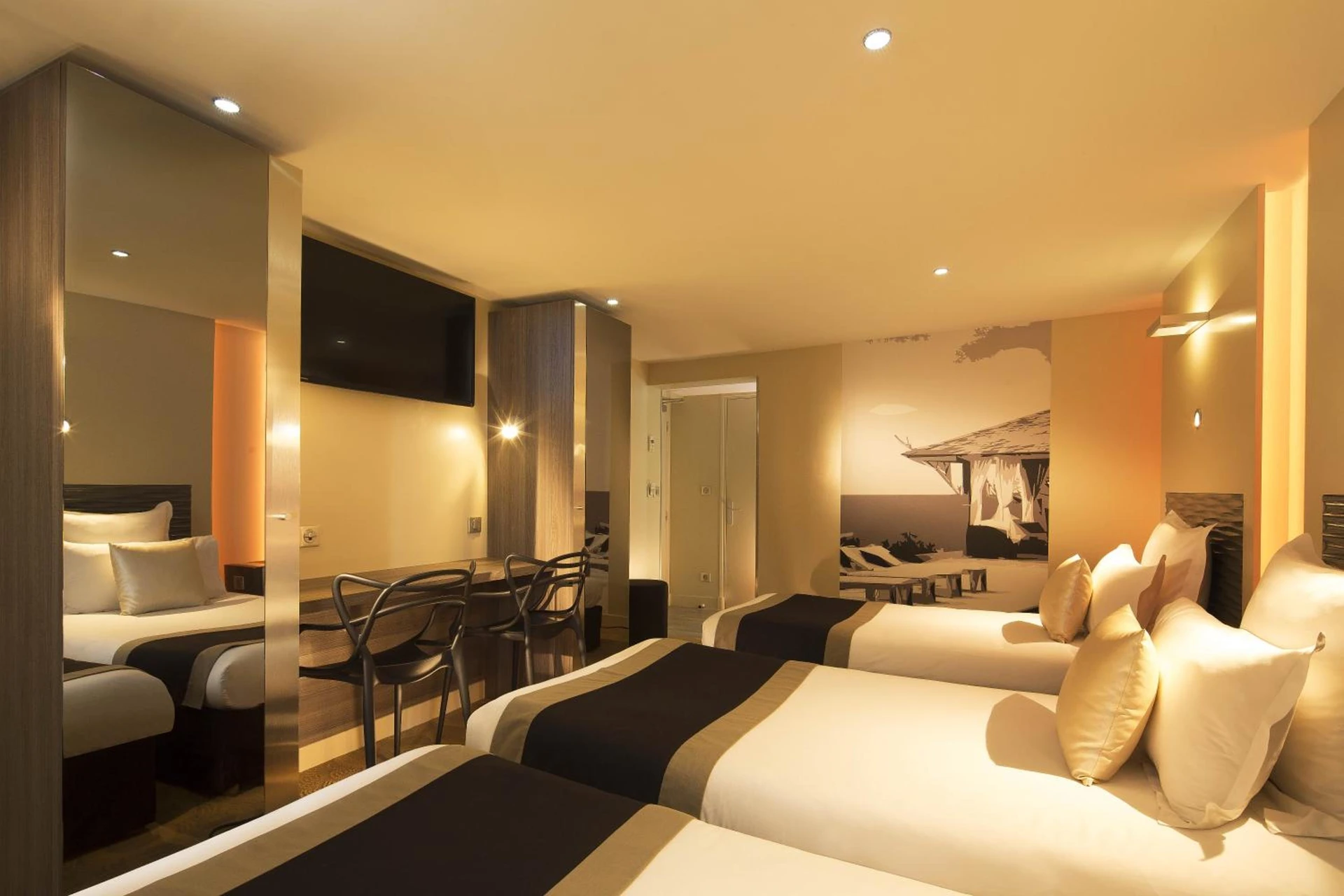 Magnifique chambre pour un séminaire d'entreprise à Hôtel Brésil Opéra SPA - Paris