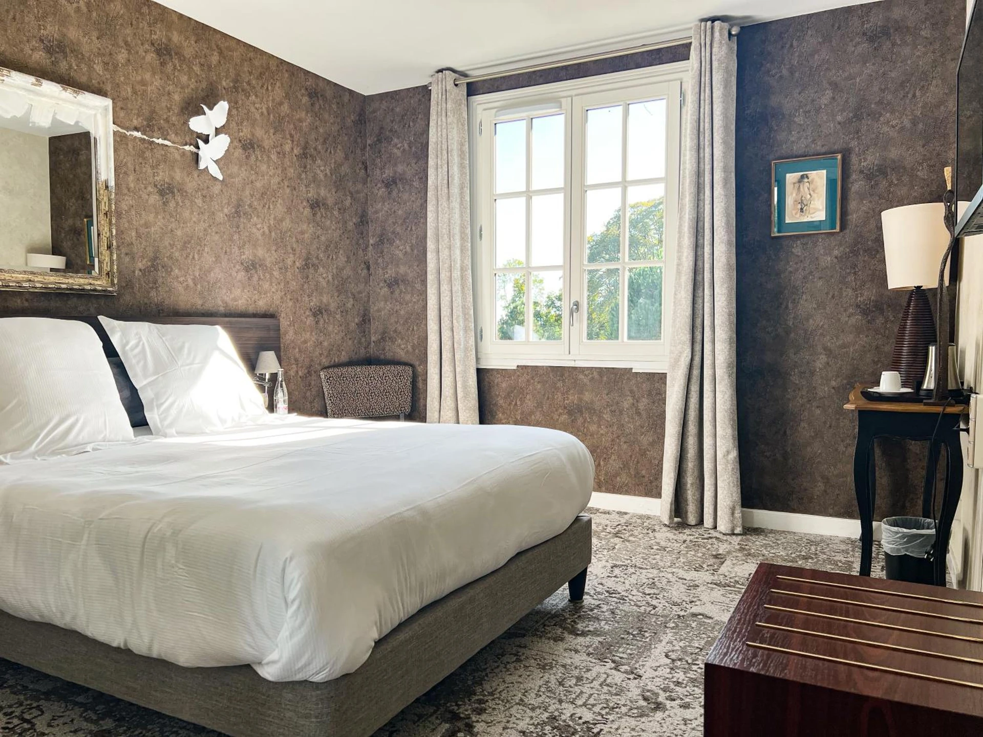 Magnifique chambre pour un séminaire d'entreprise à Logis Hôtels Château de La Barge - Chaintré