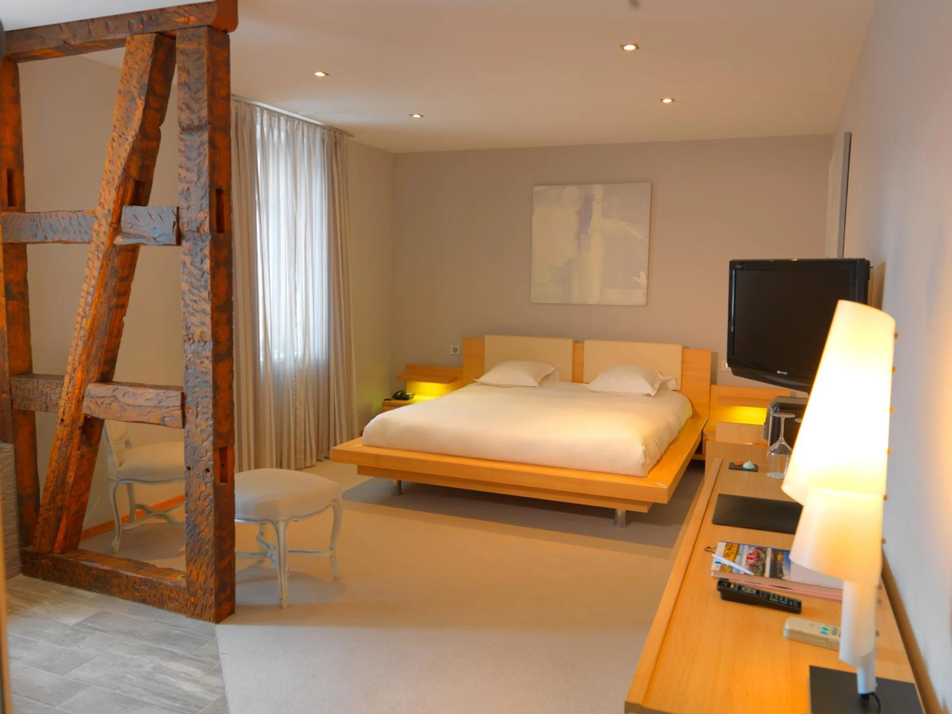 Chambre disponible pour un séminaire d'entreprise à L'auberge Du Cheval Blanc et Spa - Lembach