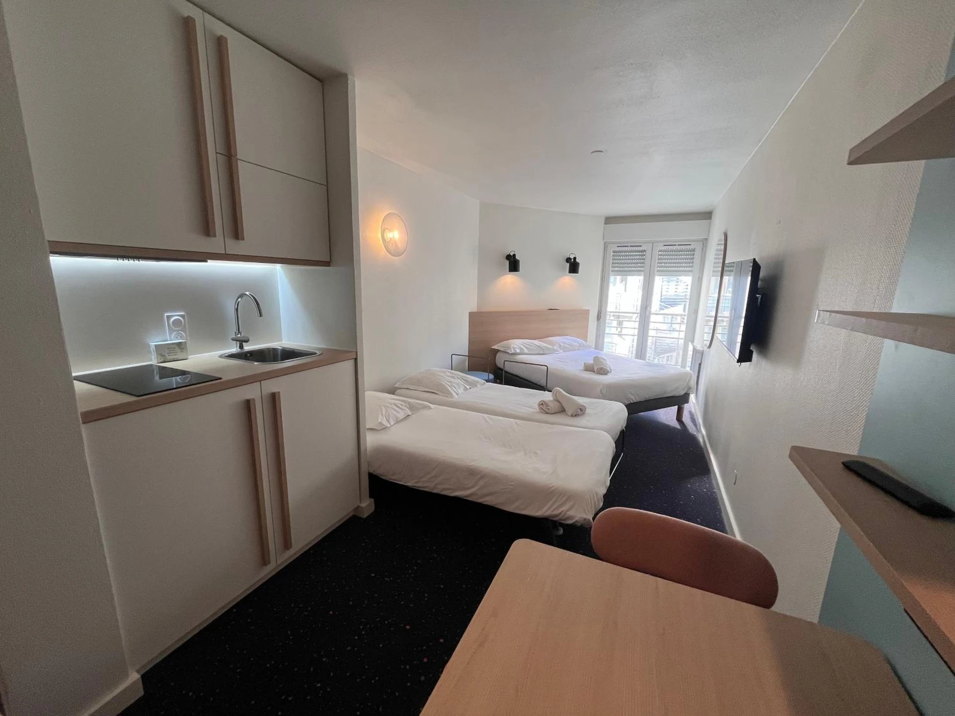 Chambre disponible pour un séminaire d'entreprise à Appart'Hôtel Lauréades Clermont-Ferrand Centre Jaude - Clermont-Ferrand