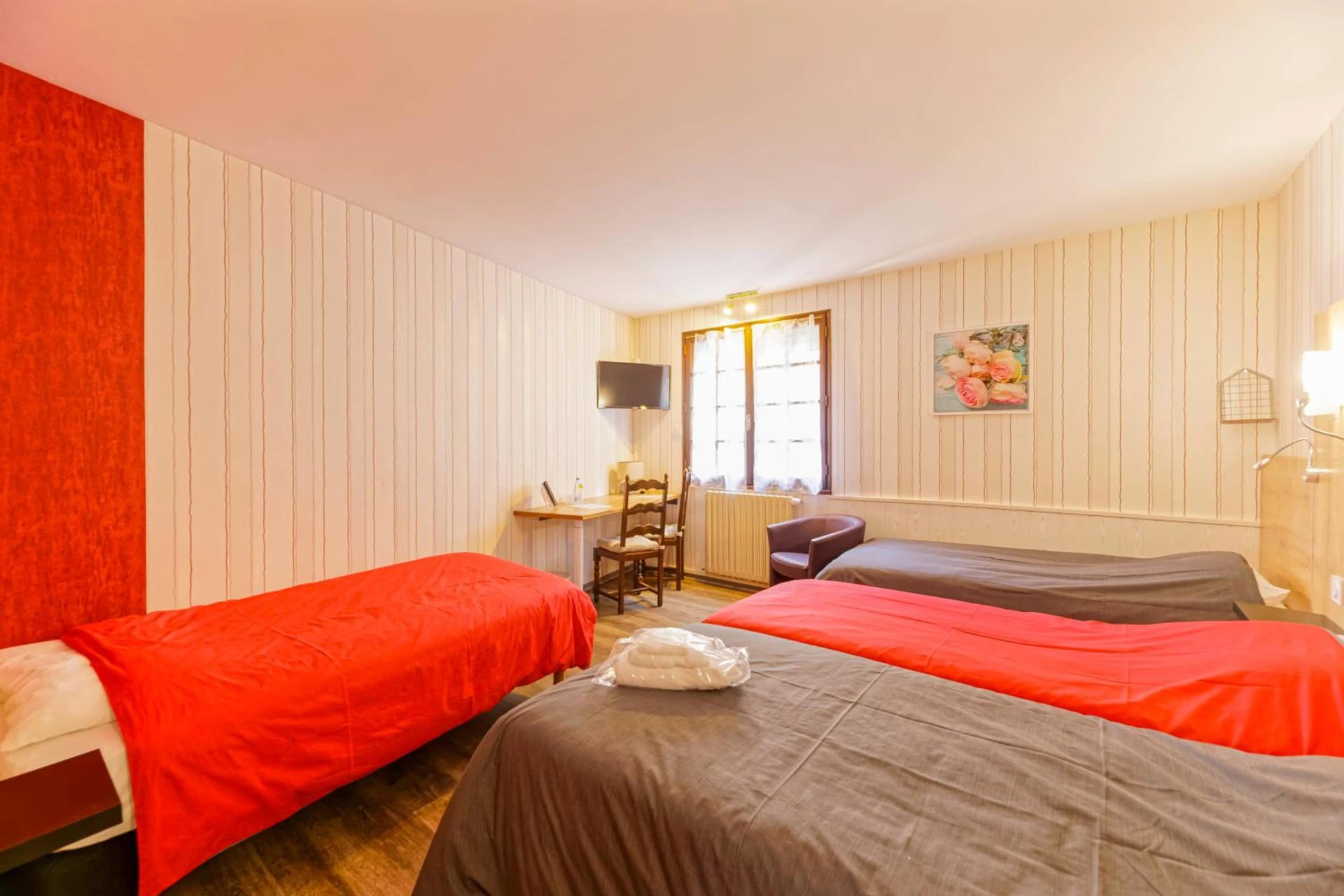 Magnifique chambre pour un séminaire d'entreprise à Logis Hôtel de France - Arudy