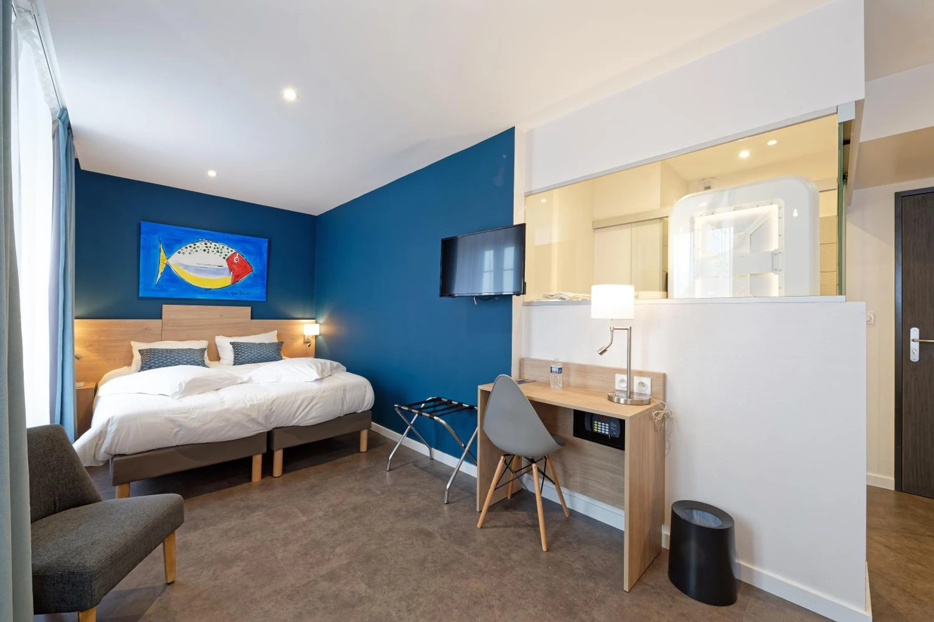 Chambre disponible pour un séminaire d'entreprise à Contact Hôtel de la Gare et son restaurant Côte à Côte - Autun