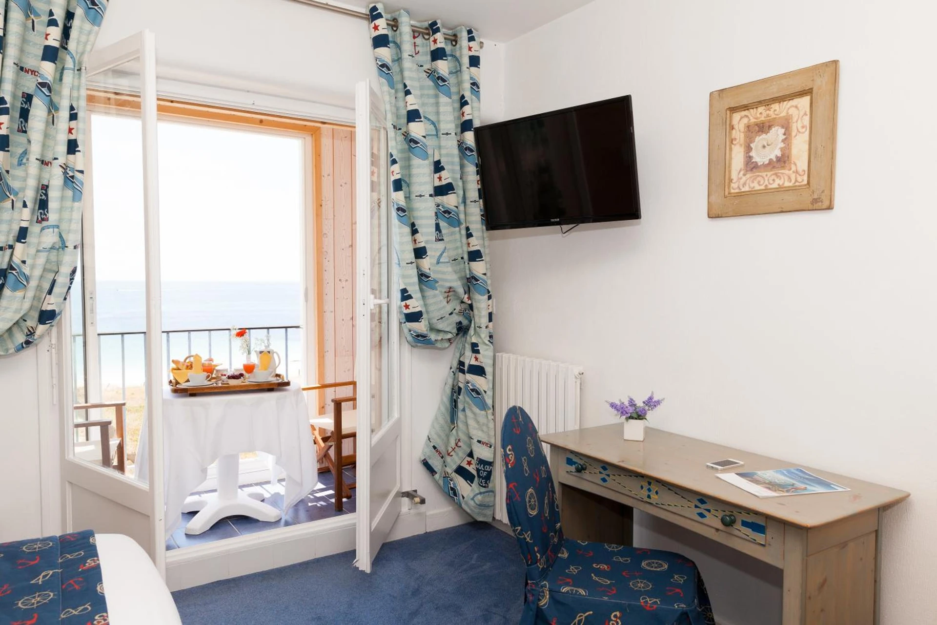 Chambre disponible pour un séminaire d'entreprise à Hotel Restaurant De La Plage - Audierne