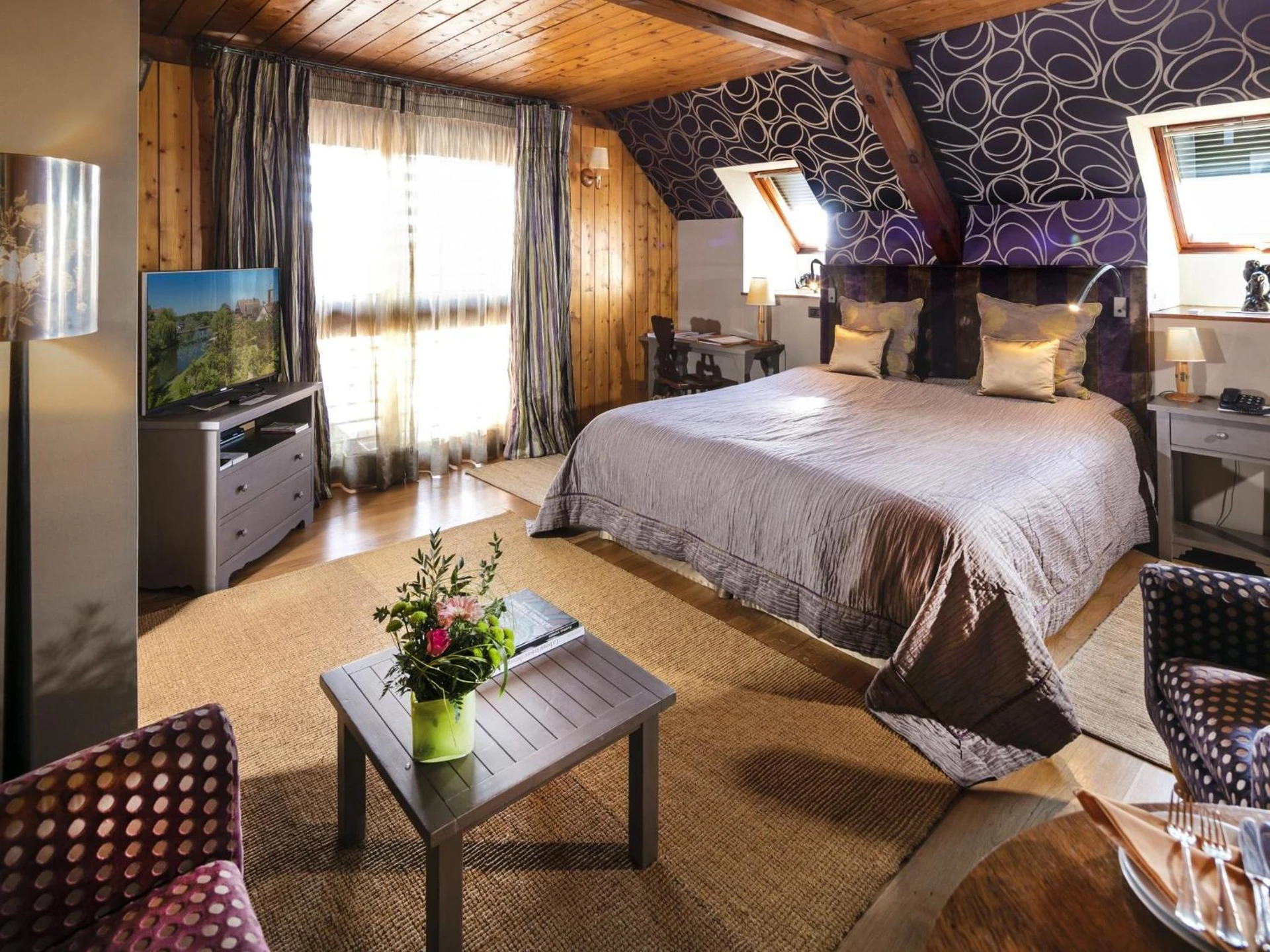 Magnifique chambre pour un séminaire d'entreprise à Hotel des Berges, Restaurant Gastronomique & Spa - Illhaeusern