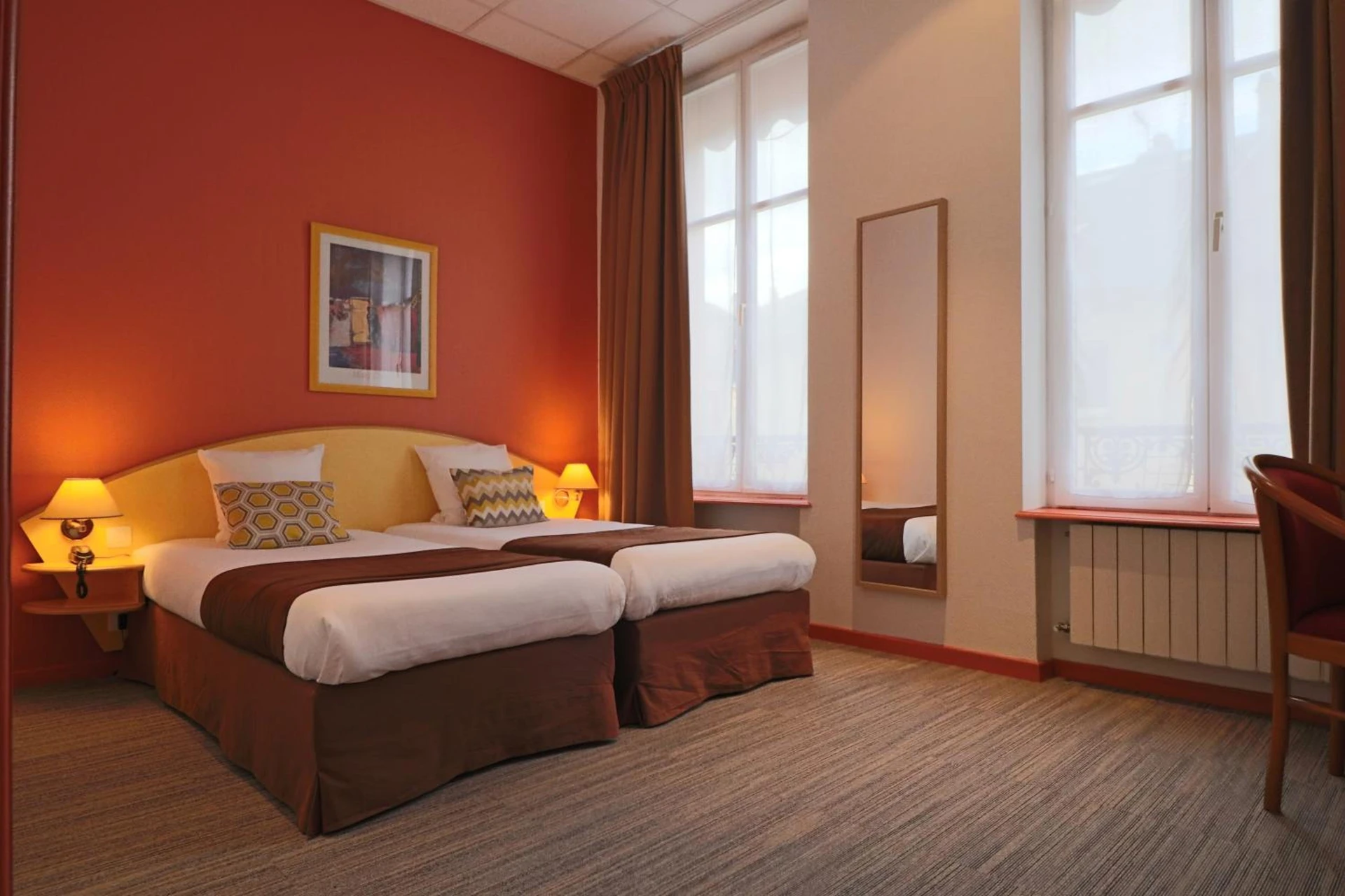 Chambre disponible pour un séminaire d'entreprise à Logis-Hôtel des Oliviers - Thionville