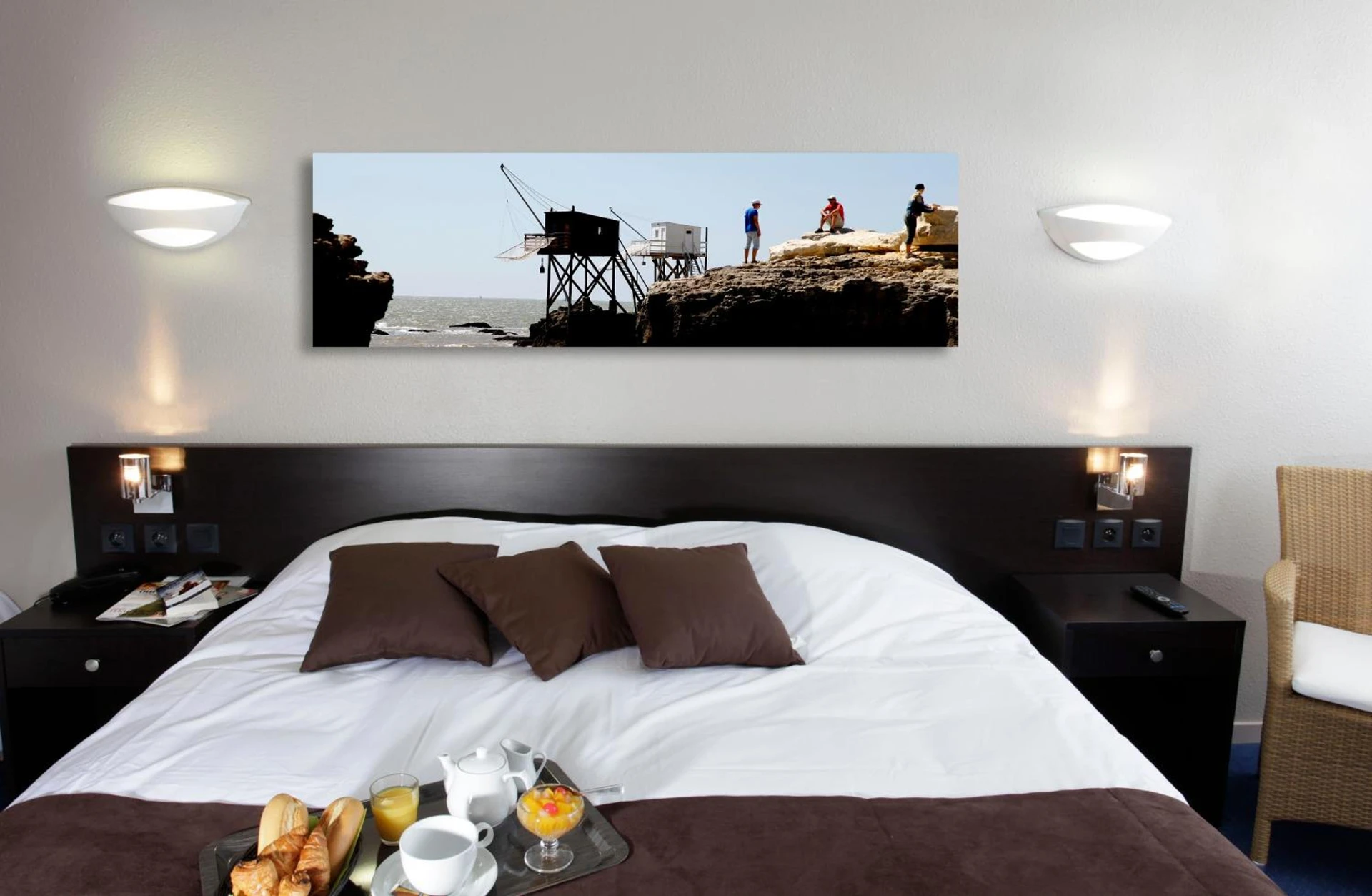 Chambre disponible pour un séminaire d'entreprise à Hôtel & Restaurant des Remparts - Rochefort