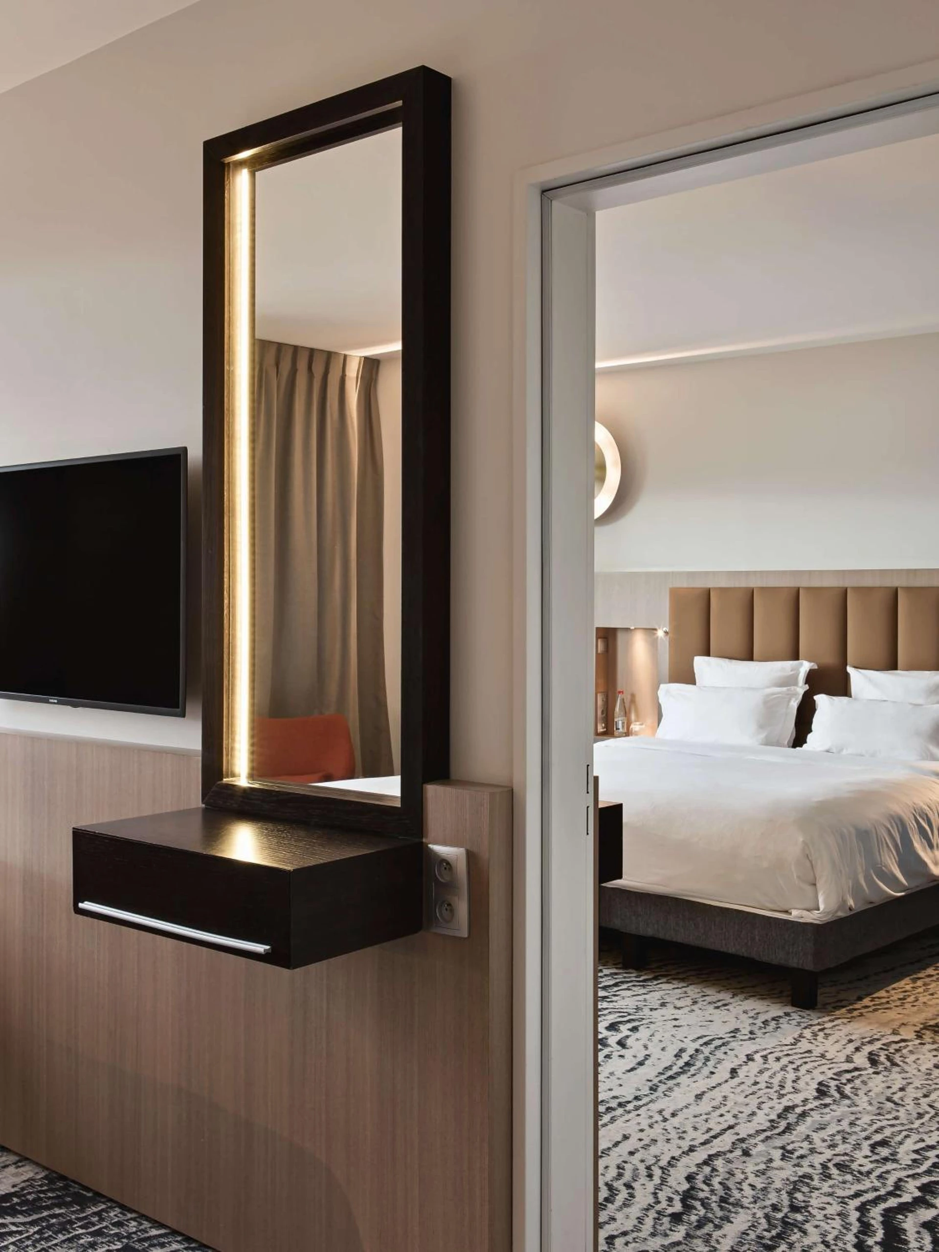 Chambre disponible pour un séminaire d'entreprise à DoubleTree by Hilton Lyon Eurexpo & Spa - Saint-Priest