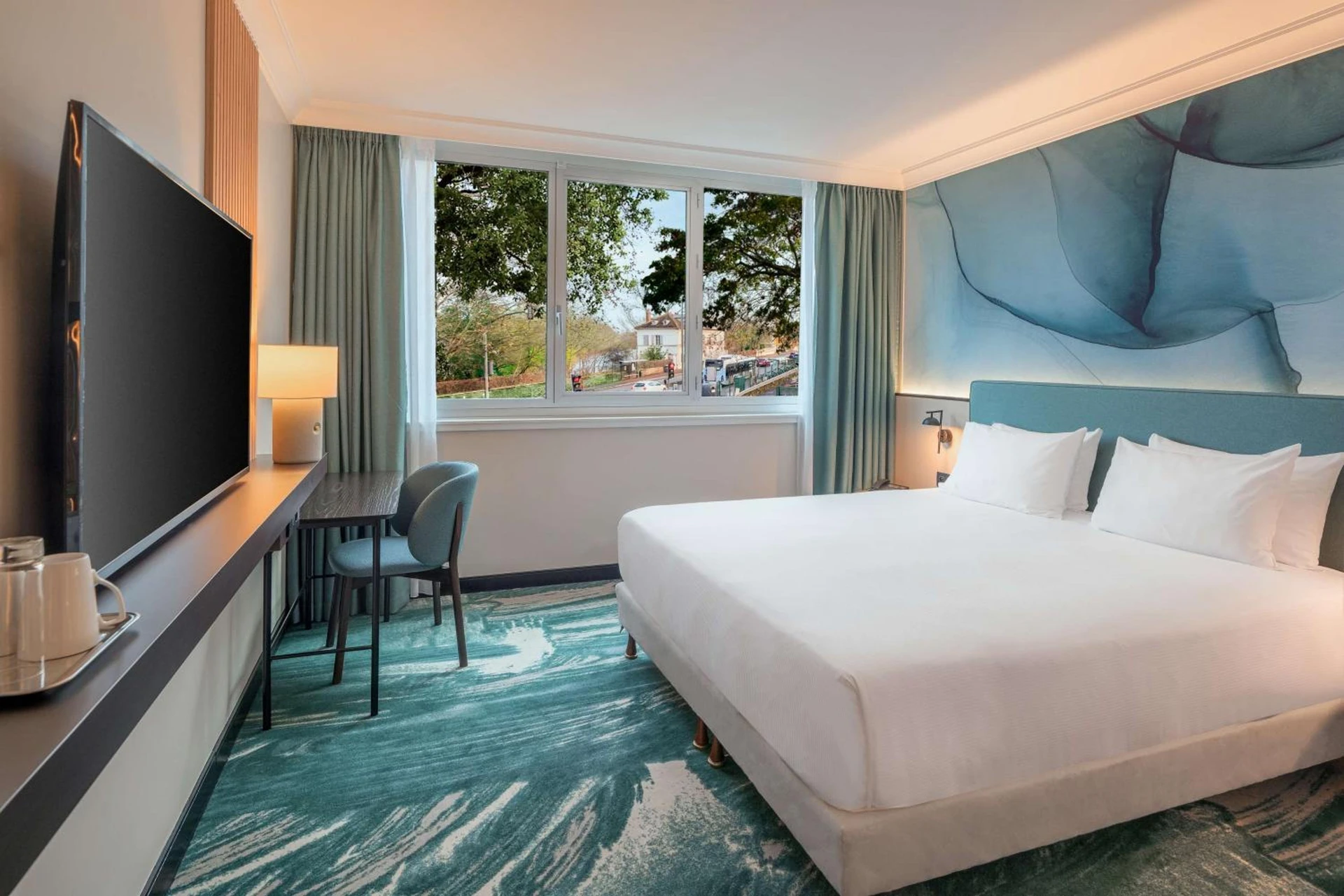 Chambre à DoubleTree by Hilton Paris Bougival - Organiser un séminaire d'entreprise à Bougival