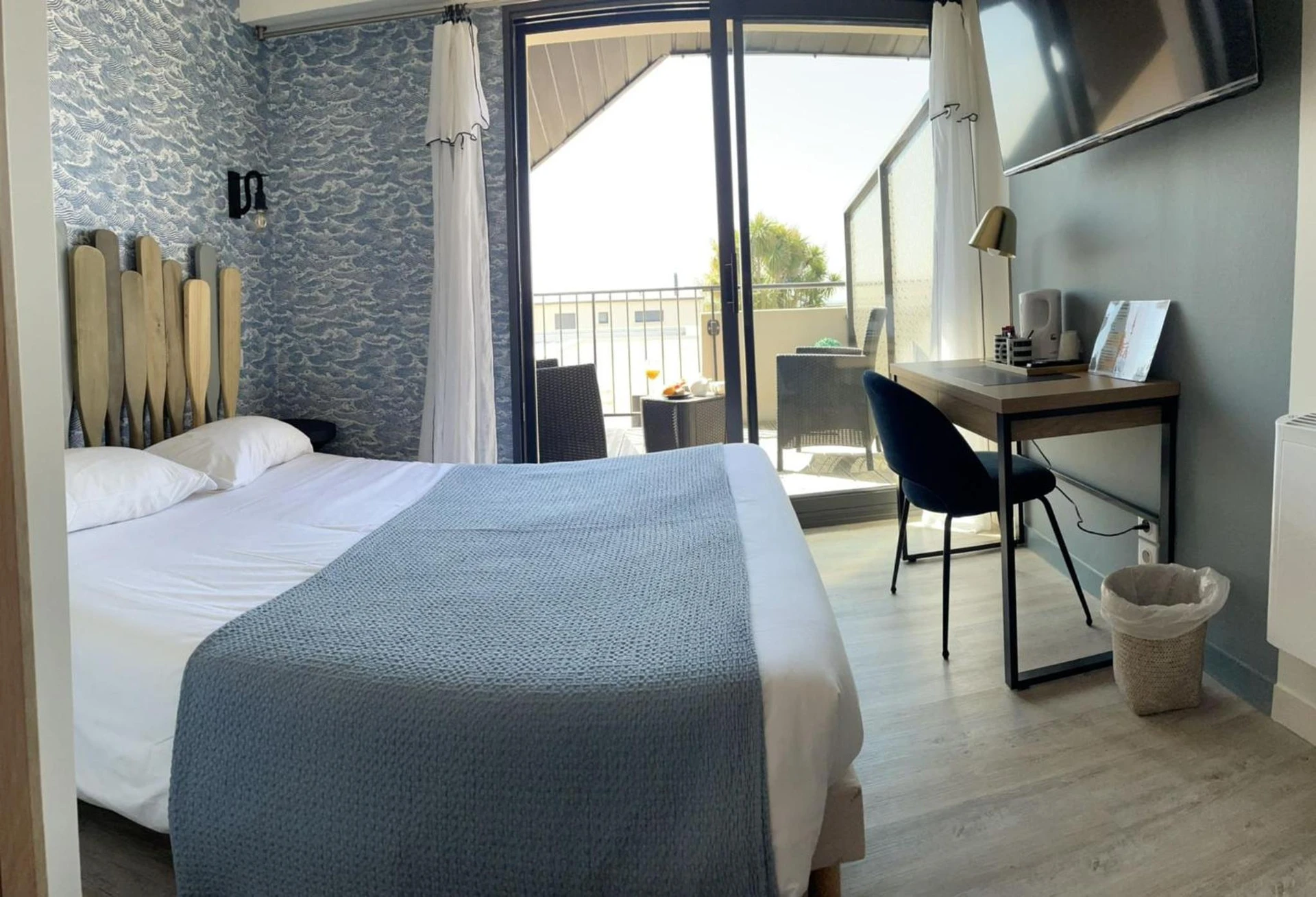 Chambre disponible pour un séminaire d'entreprise à Logis Hôtel du Large - Plougonvelin